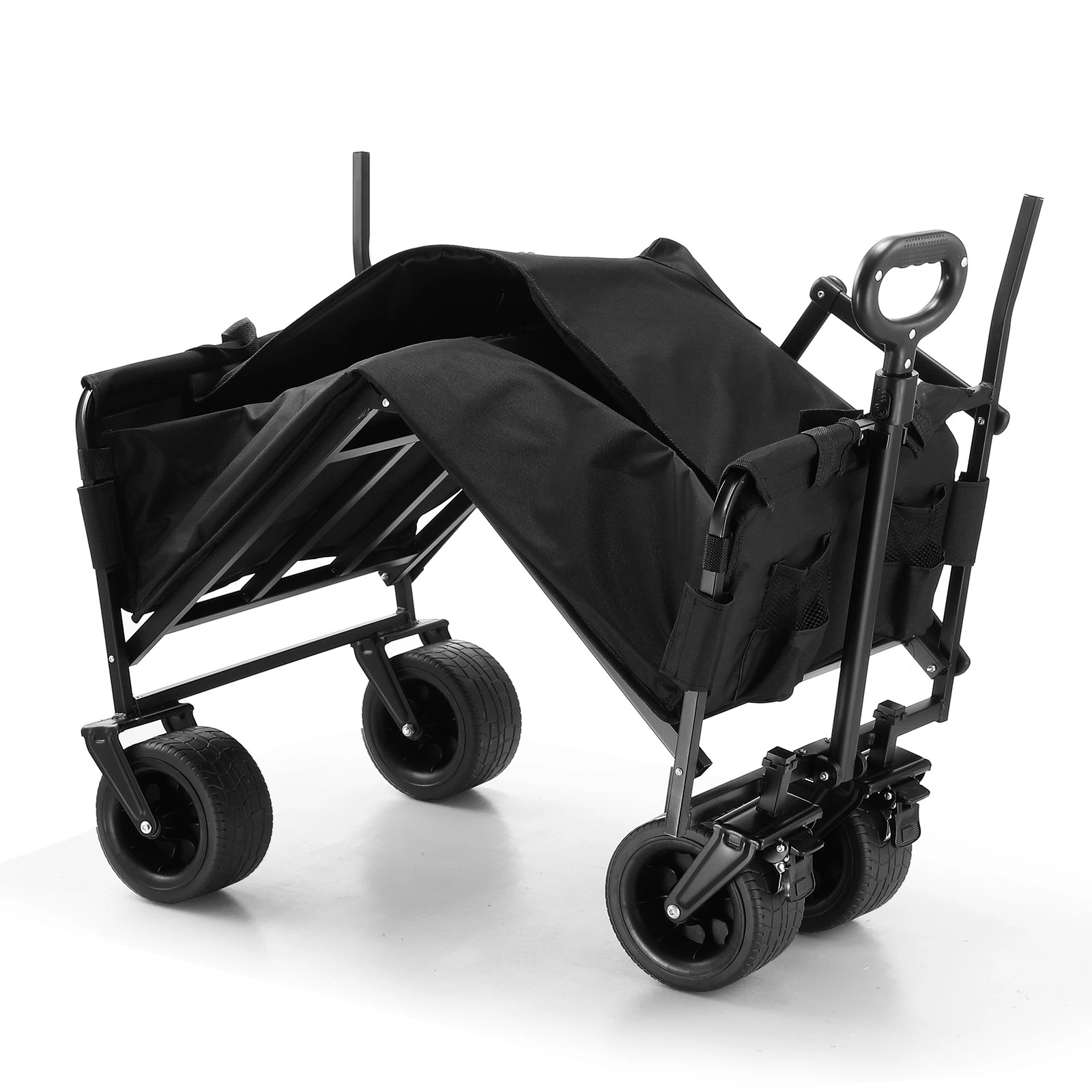 7 OGL Foldable Beach Trolley Wagon Cart Utility Trailer Garden, 7 of 8