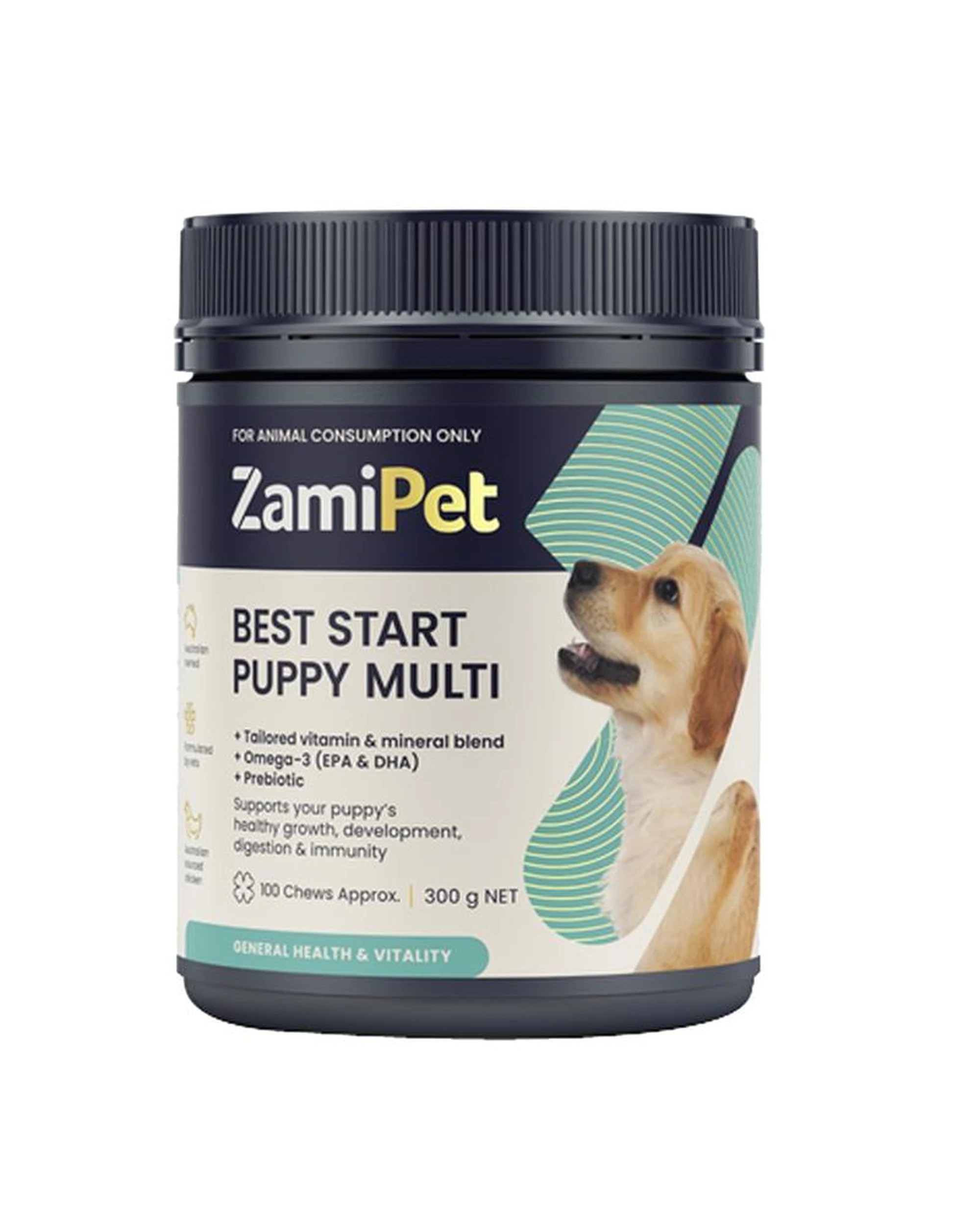 1 Zamipet Best Start Puppy Multi Chew Supplements 100 Pack 300g, 1 of 3