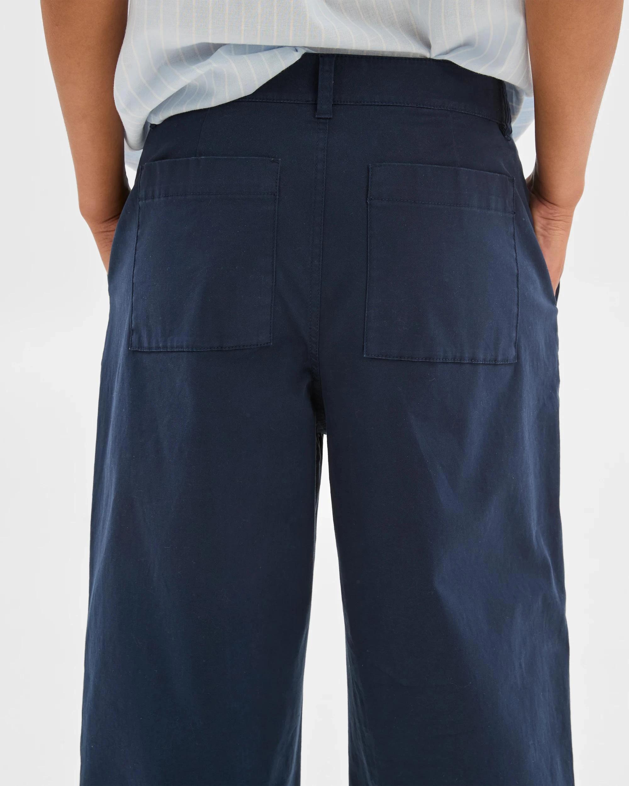 5 Target Australian Cotton Summer Crop Pants NAVY BLUE, 5 of 6