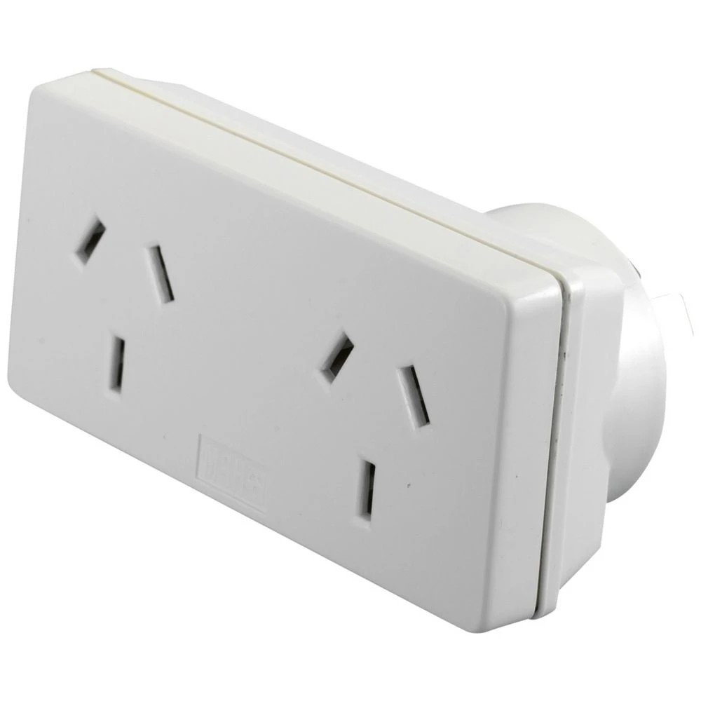 1 HPM Double Adaptor Left Extend White, 1 of 1