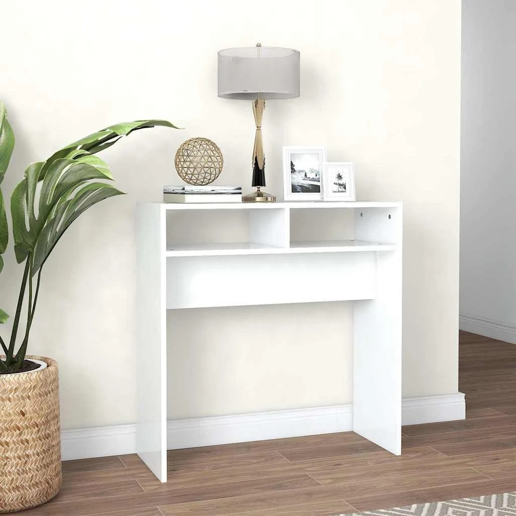 3 vidaXL Console table Storage - White, 3 of 10