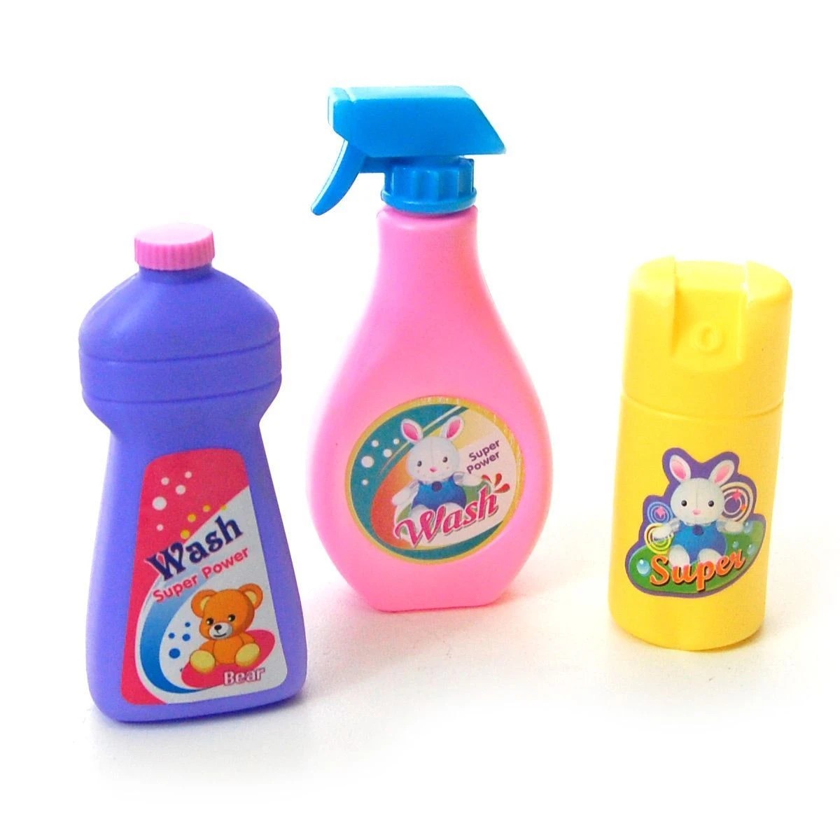 6 AUSWAY Multi Coloured Cleaning Trolley Kids Cleaner Play Set, 6 of 8