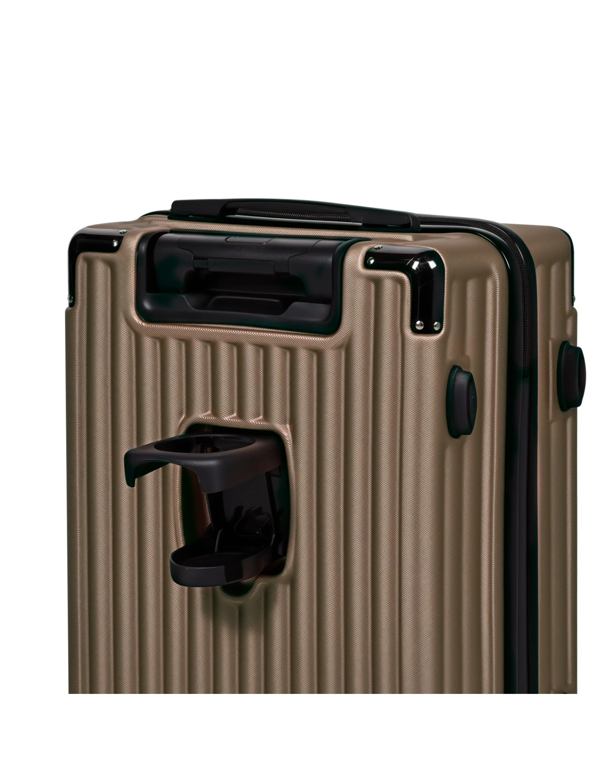4 Advwin 2 Pcs Luggage Set with Cup Holder - Brown, 4 of 10