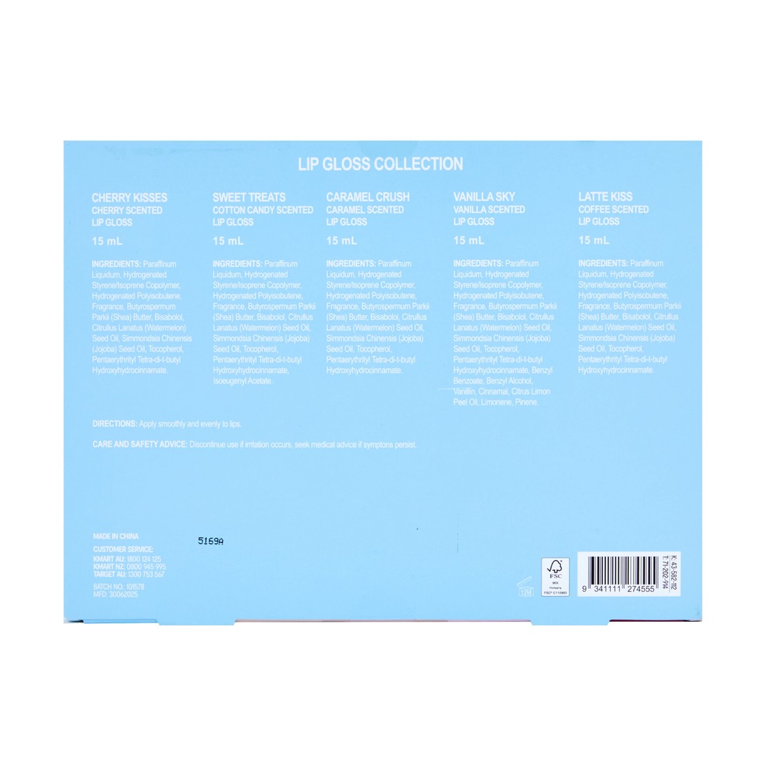 5 OXX Fragrance 5 Piece Lip Gloss Set, 5 of 5