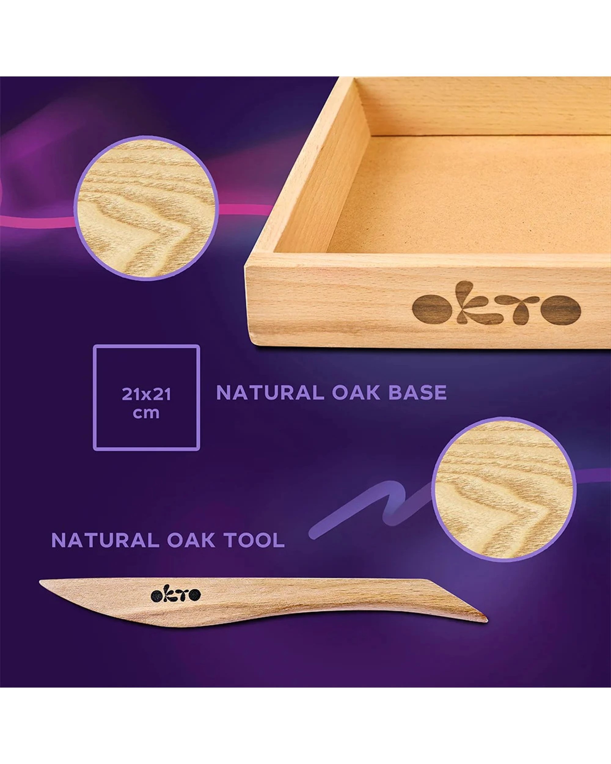 4 Okto Flowers Romance Sensory Art Wood And Craft Creative Set, 4 of 6