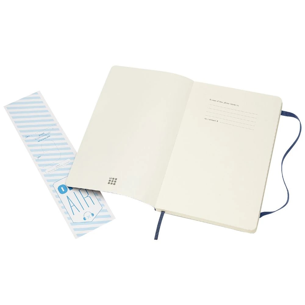 3 Moleskine Soft Cover Notebook Ruled Large Sapphire Blue, 3 of 5