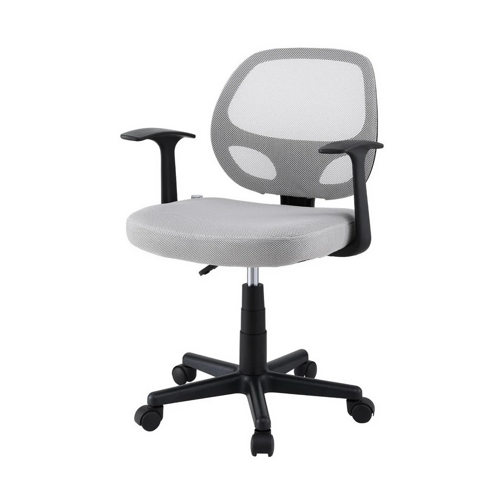 1 Artiss Mesh Office Chair Computer Gaming Desk Chairs Work Study Mid Back - Grey, 1 of 6