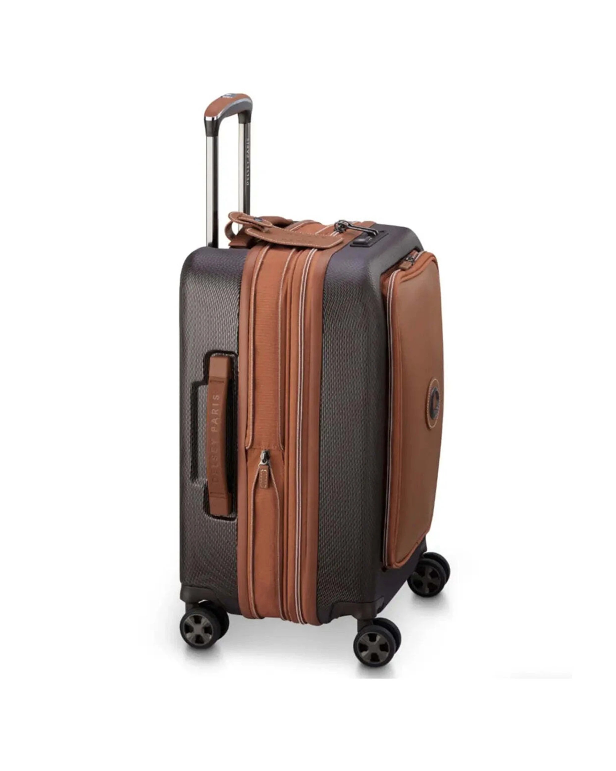 4 Delsey Chatelet Air 2.0 55 cm Expandable Laptop Cabin Suitcase TSA Lock - Brown, 4 of 6