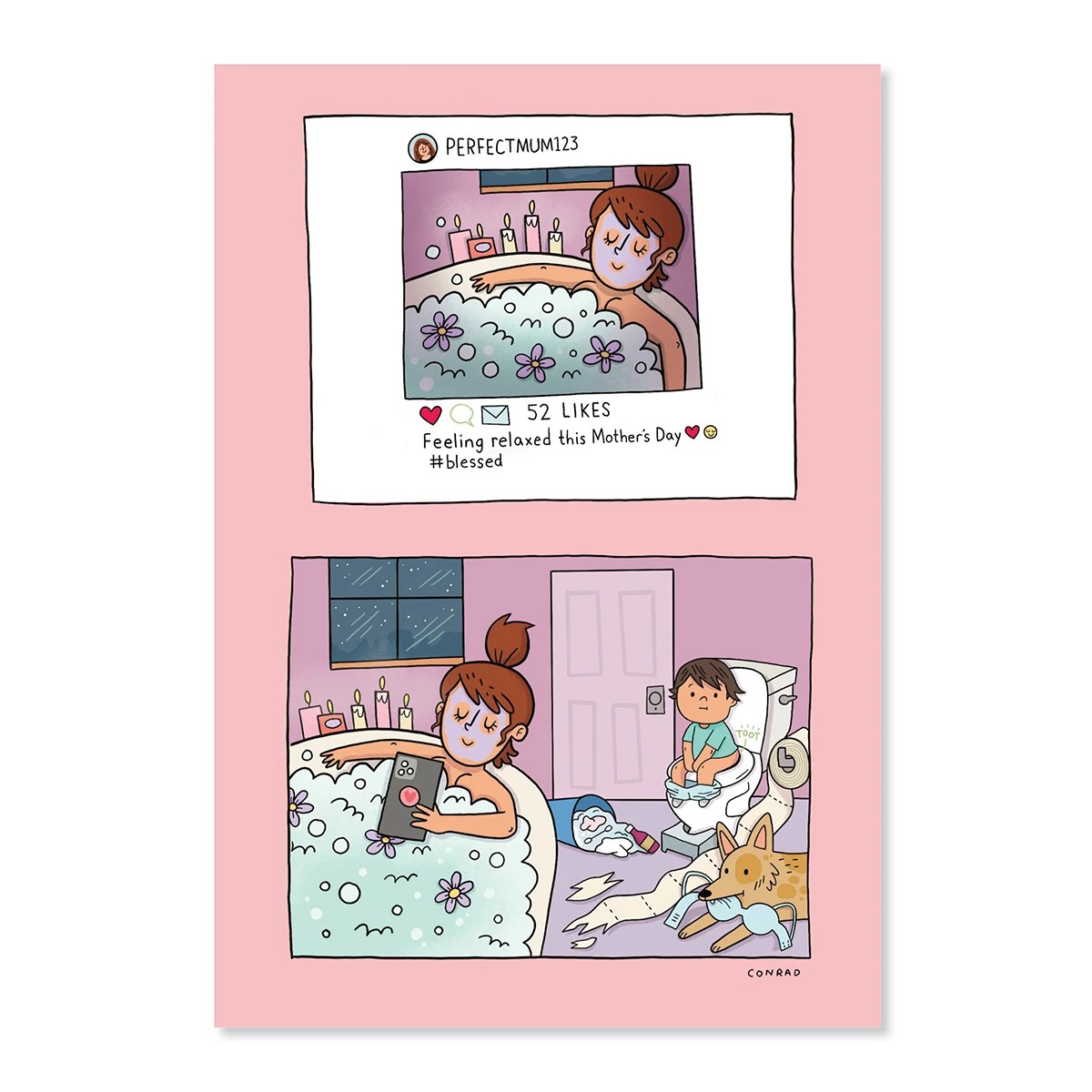 3 Hallmark Mother's Day Card - Bathtime, 3 of 3
