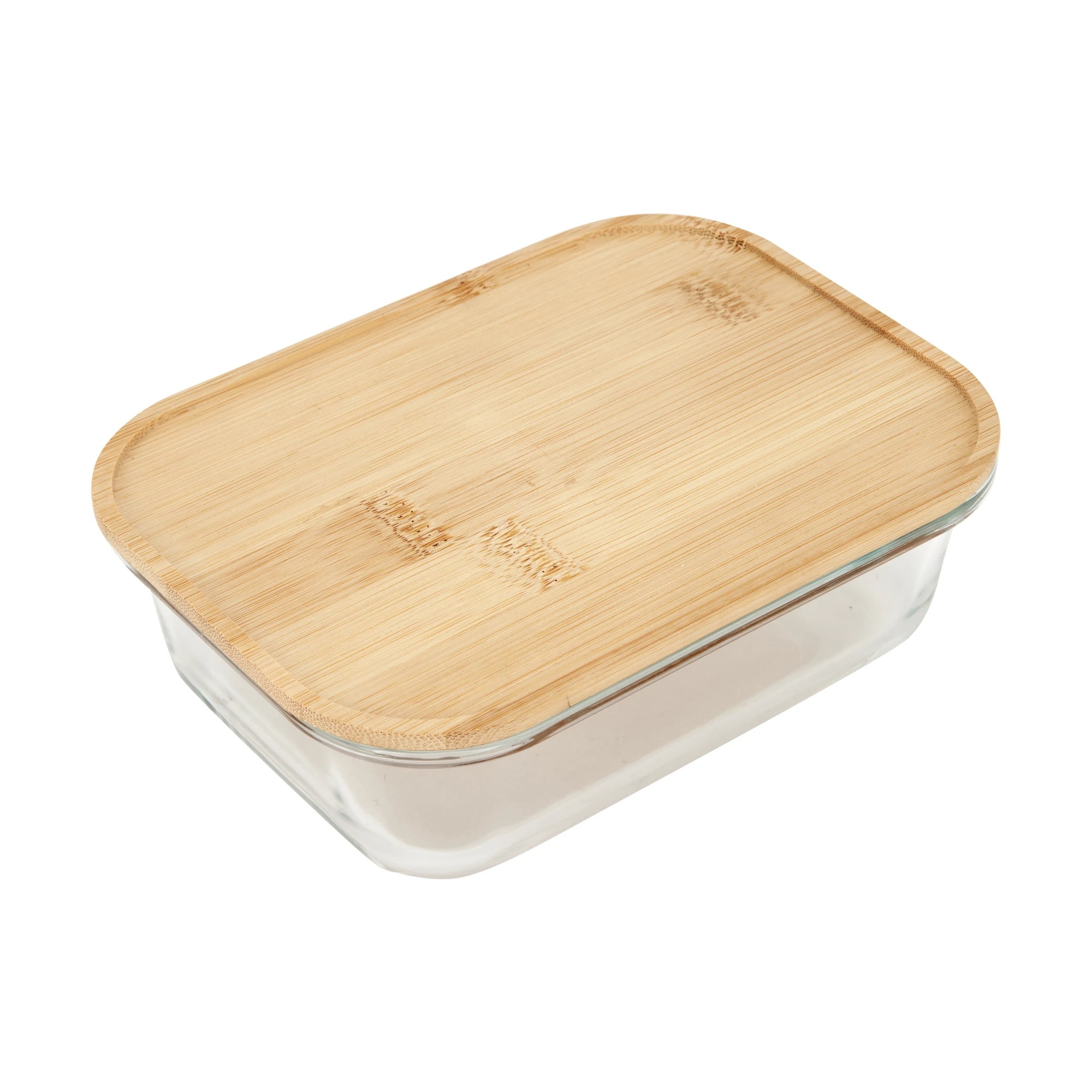 1 500ml Glass Container with Bamboo Lid, 1 of 4