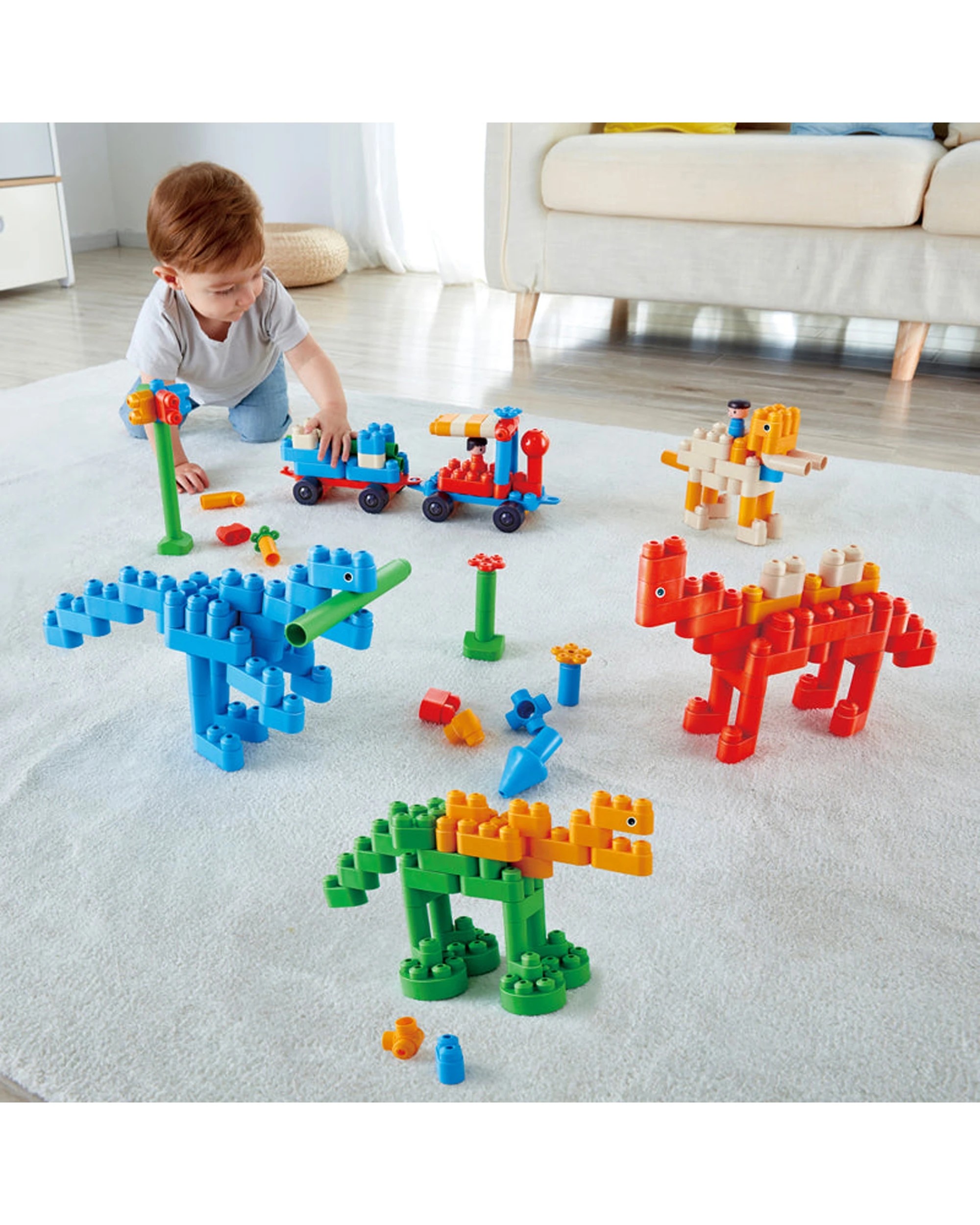 3 PolyM Dinosaur Paradise Kit Building Blocks Kids Play Toy Set 200pc - Multi, 3 of 3