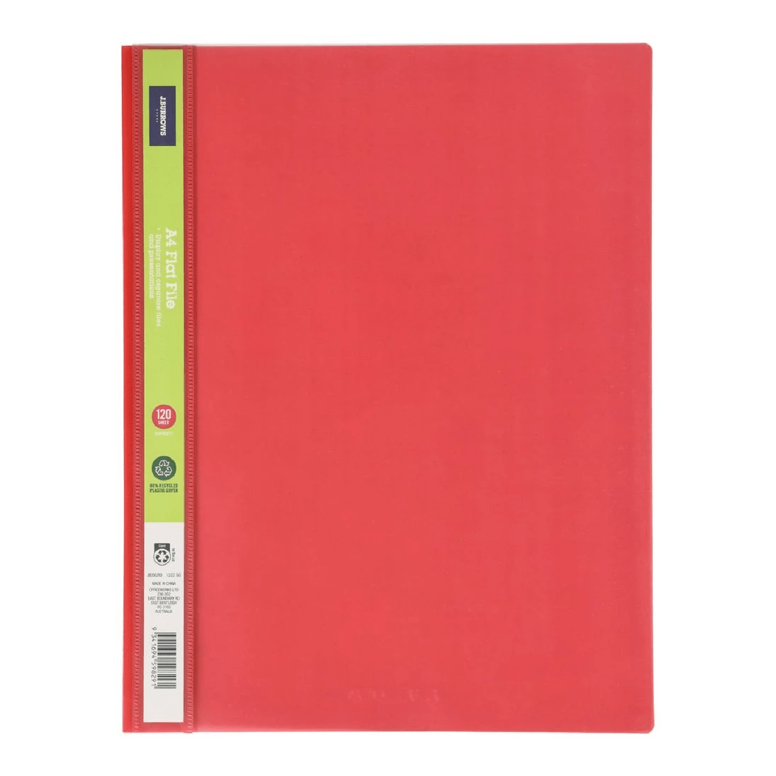 1 J.Burrows A4 Flat File Red, 1 of 3