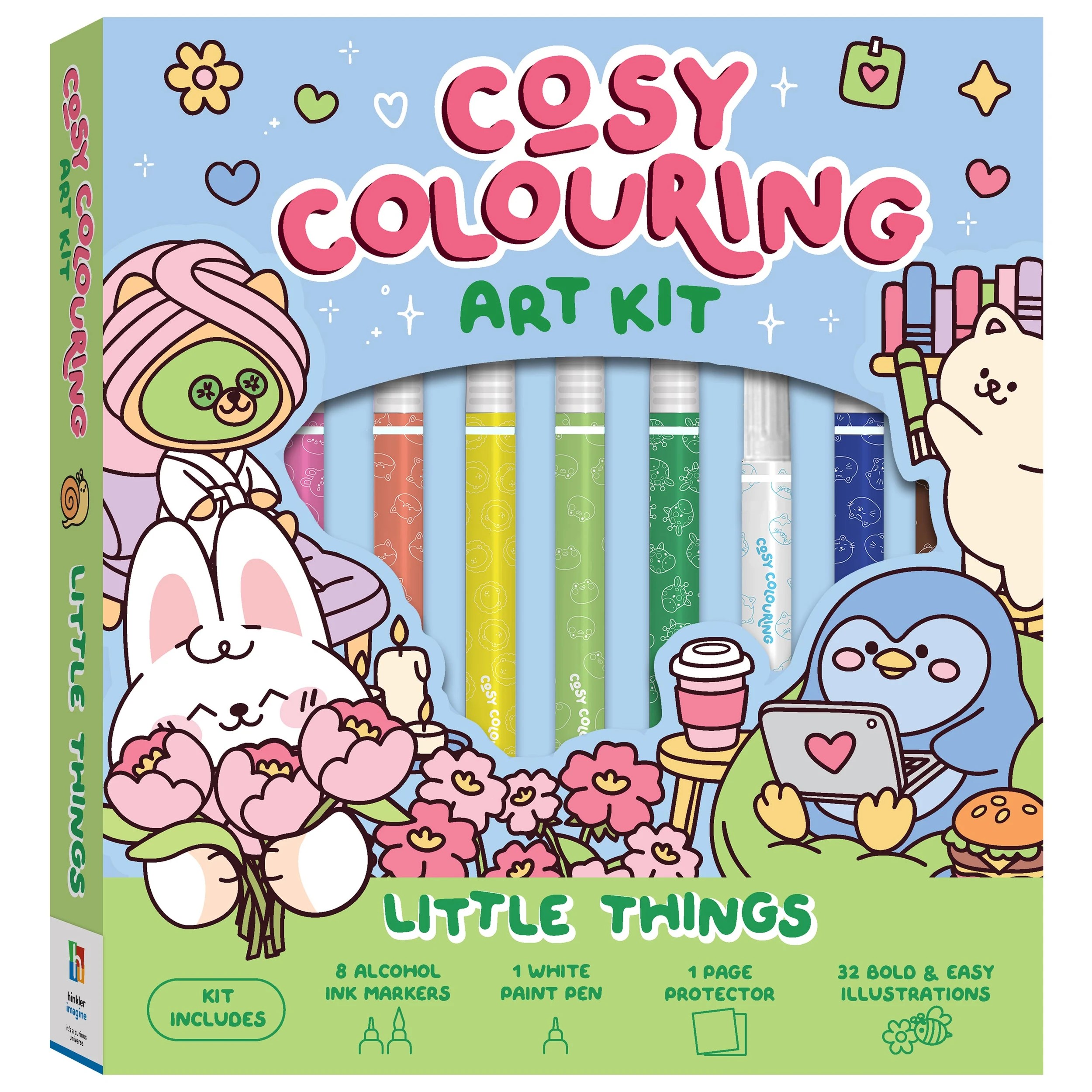 1 Art Maker Cosy Colouring Art Kit: Little Things - Book, 1 of 5
