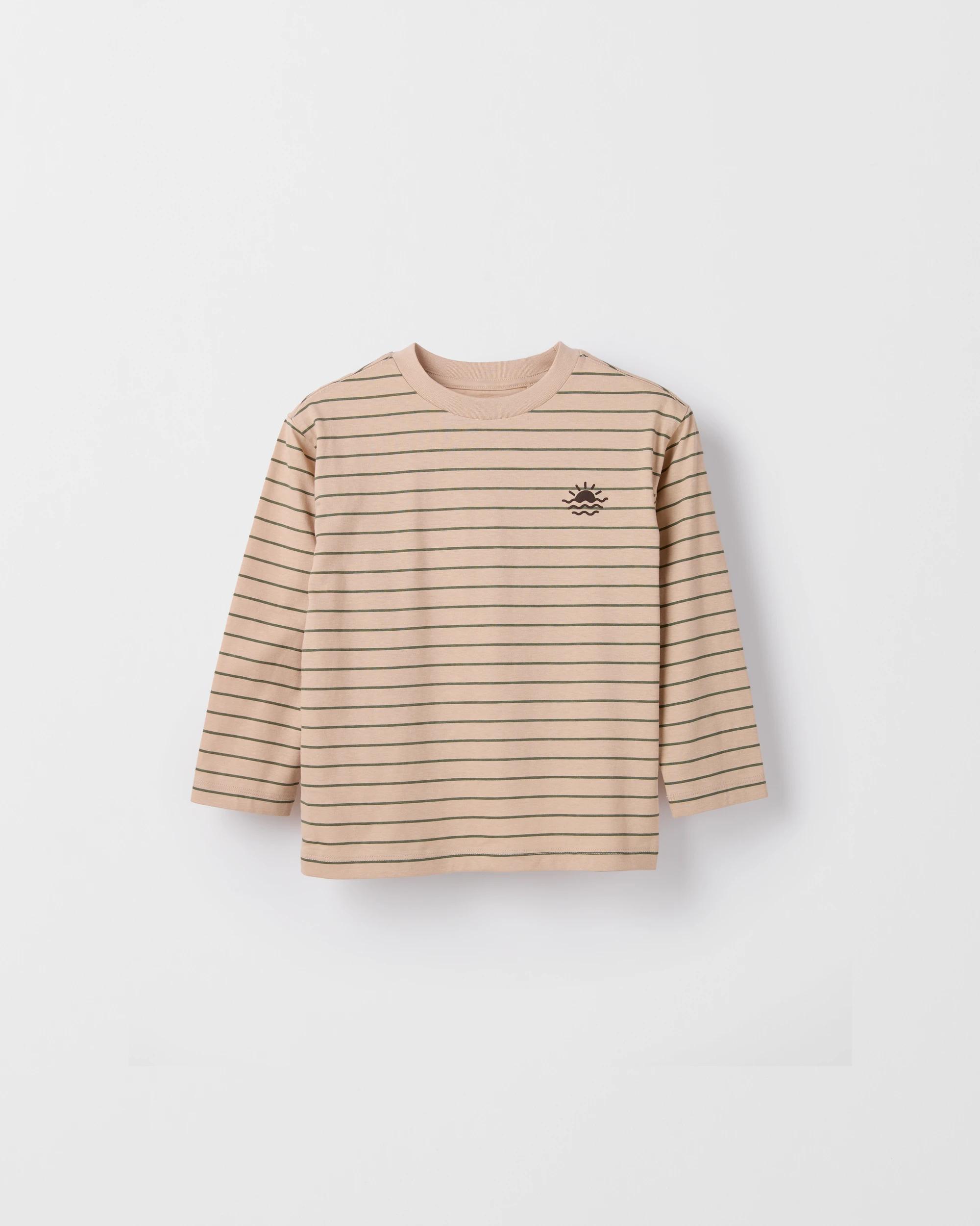 4 Target Kids Australian Cotton 3 Pack Long Sleeve T-Shirts BROWN, 4 of 5