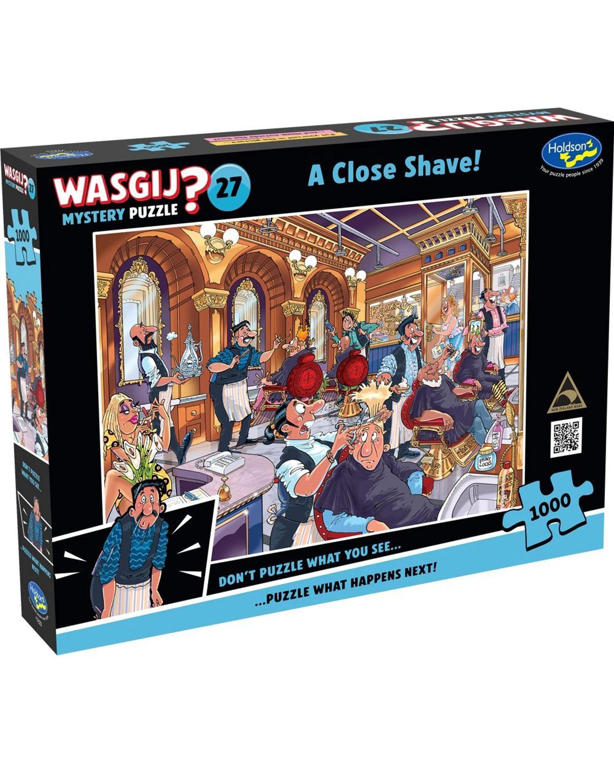 1 Wasgij Mystery #27 A Close Shave 1000 Piece Jigsaw Puzzle, 1 of 1