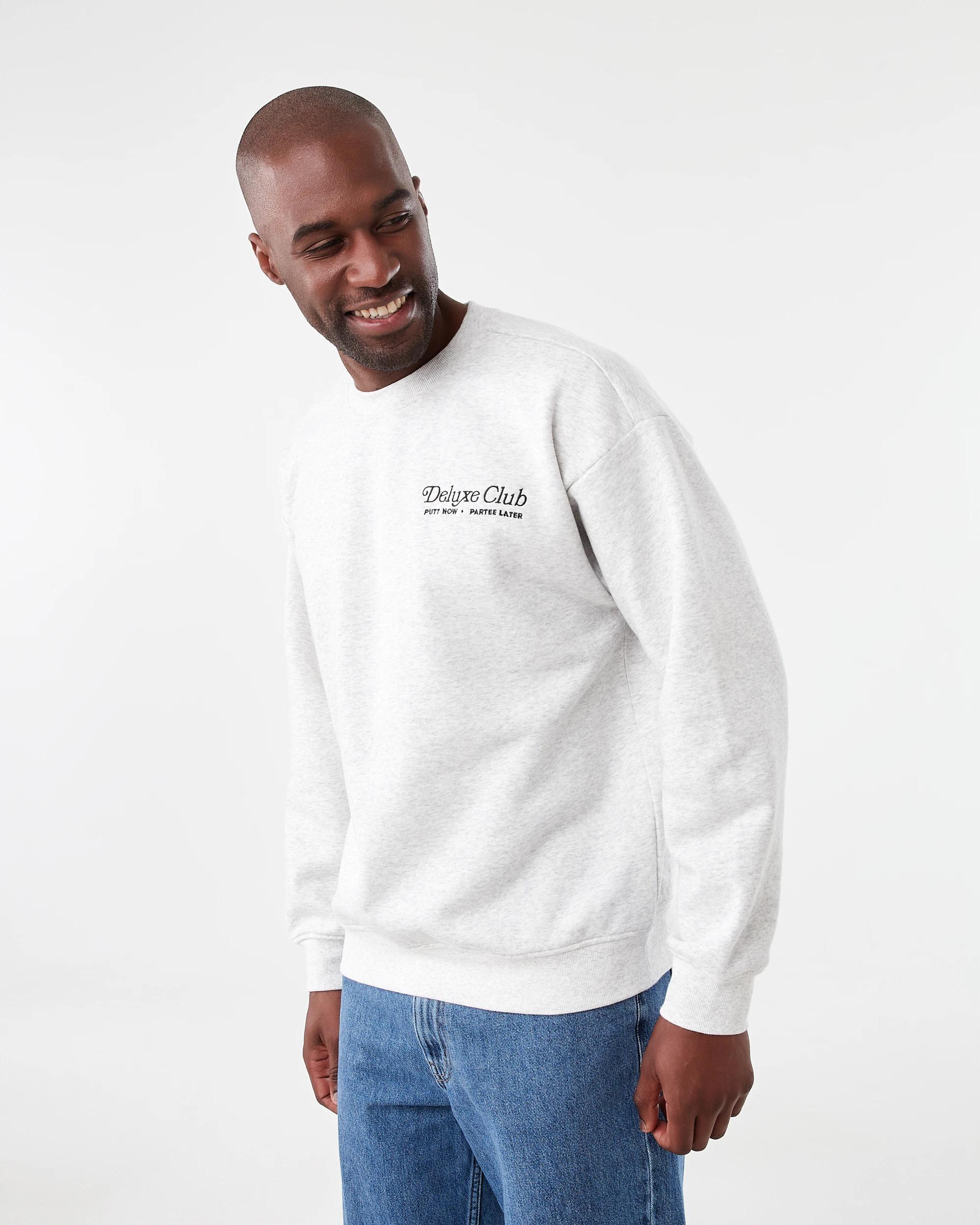 2 Oversized Print Crew Neck Sweatshirt Gry Deluxe, 2 of 6