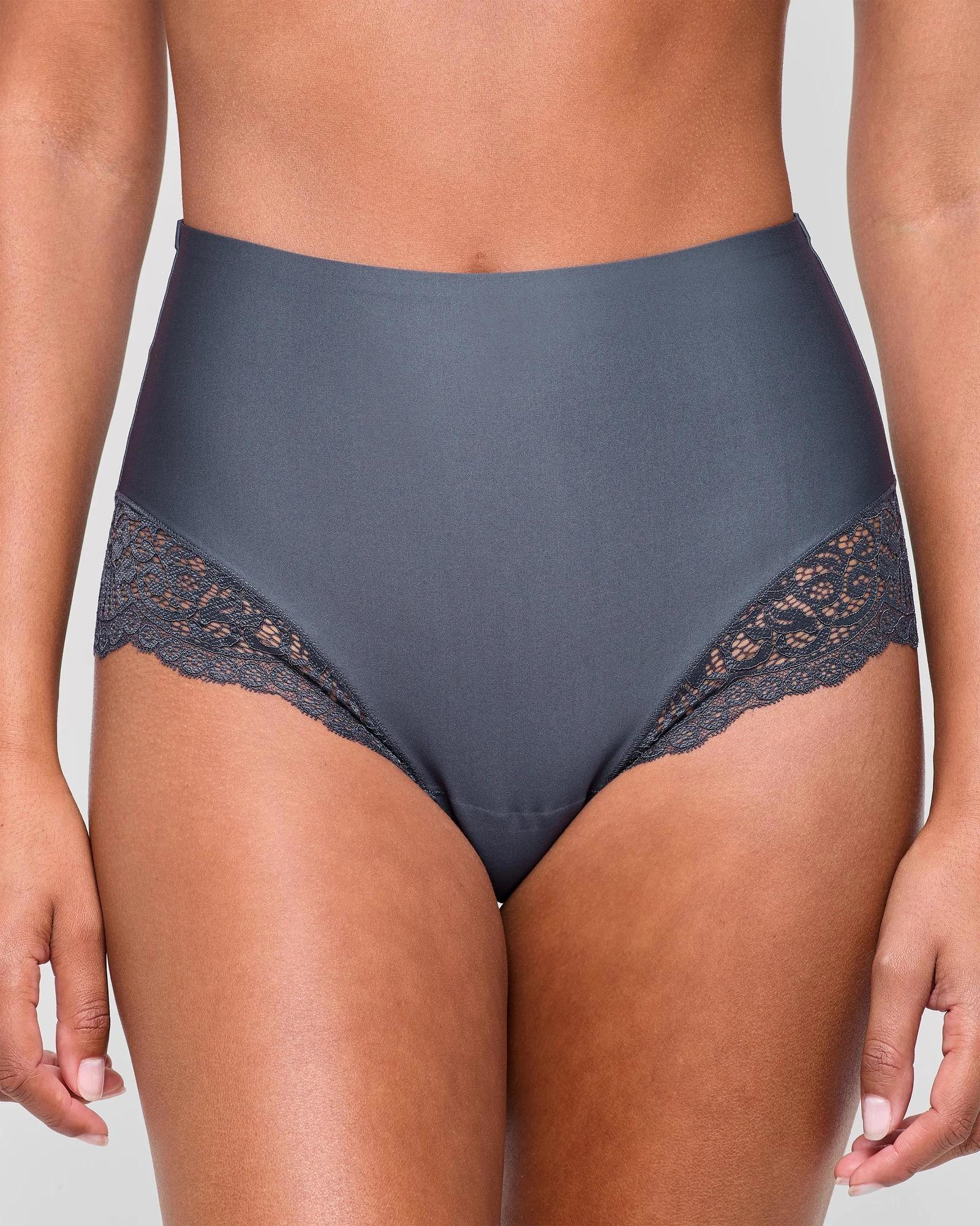 2 Target Woman 2 Pack Smooth Touch Lace Bonded Waist Full Briefs WINTER BLUE, 2 of 4