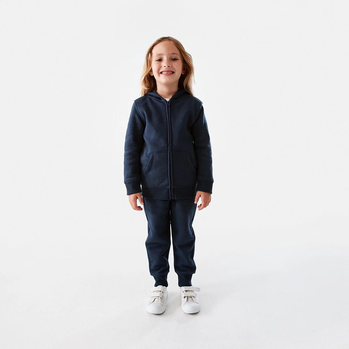 7 Plain Zip Through Hoodie Harb Navy, 7 of 10