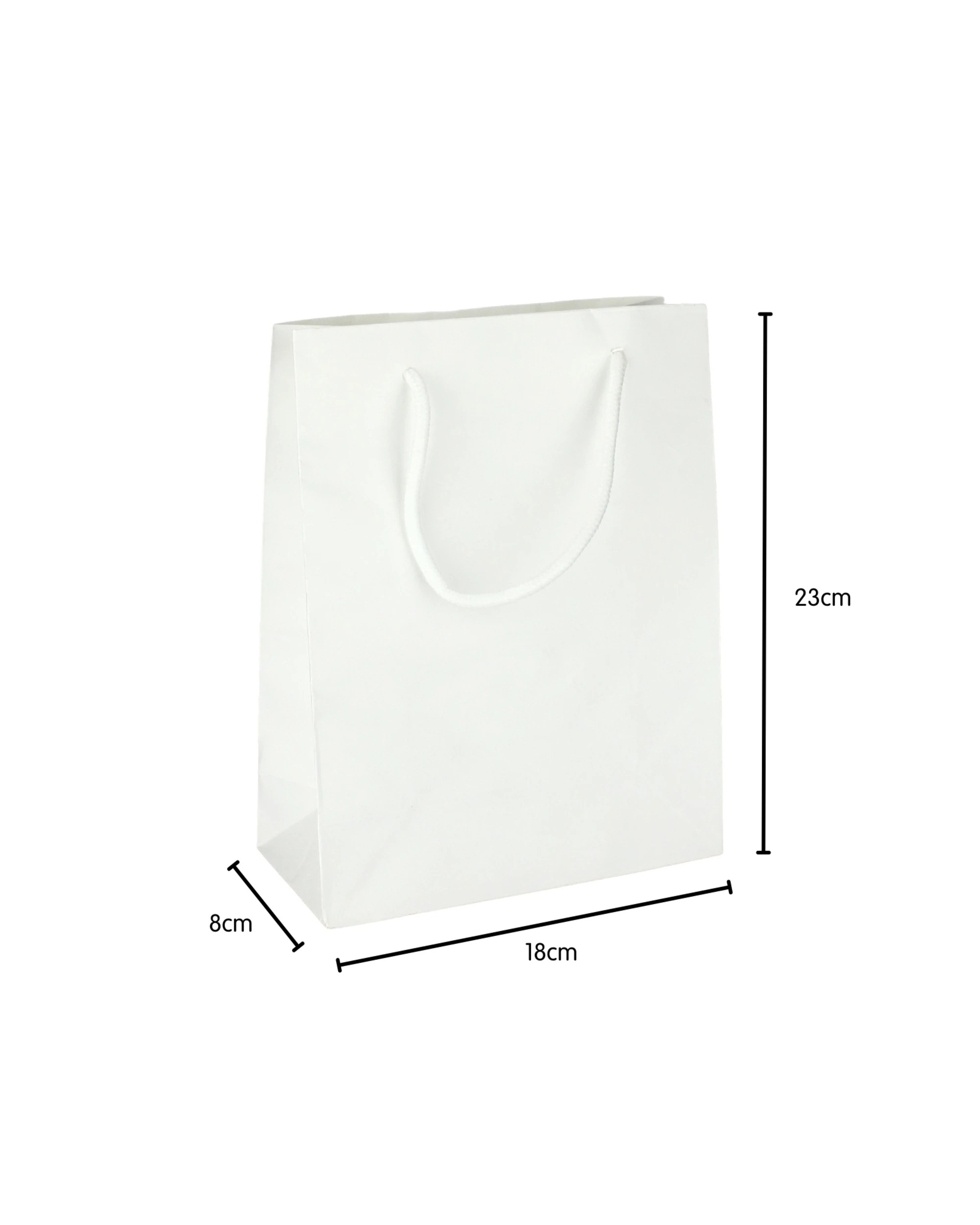 2 Party Maker Kraft Paper Gift Bag 23cm - White, 2 of 2