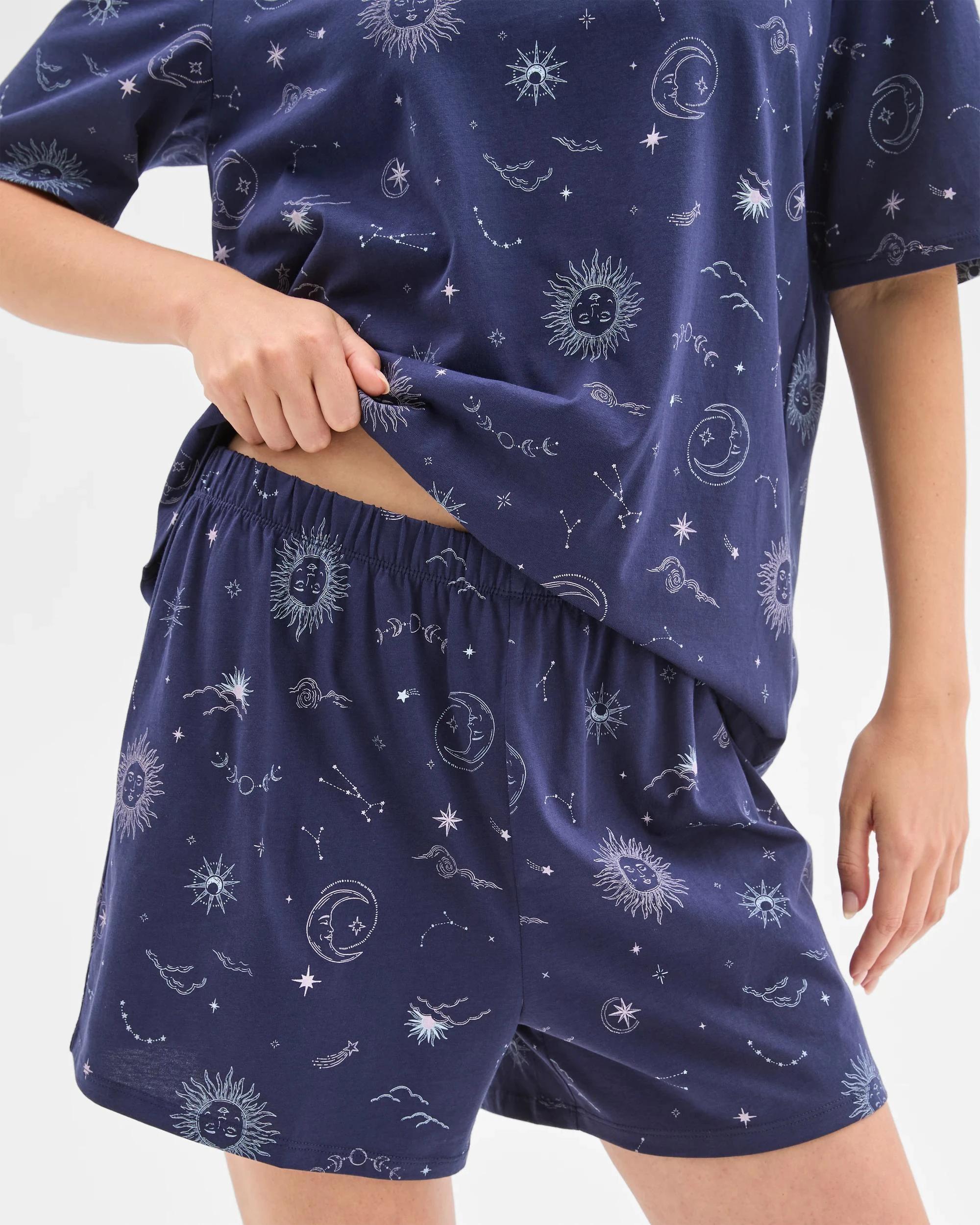4 Target Woman Australian Cotton Short Sleeve Jersey Pyjama Set CELESTIAL, 4 of 5