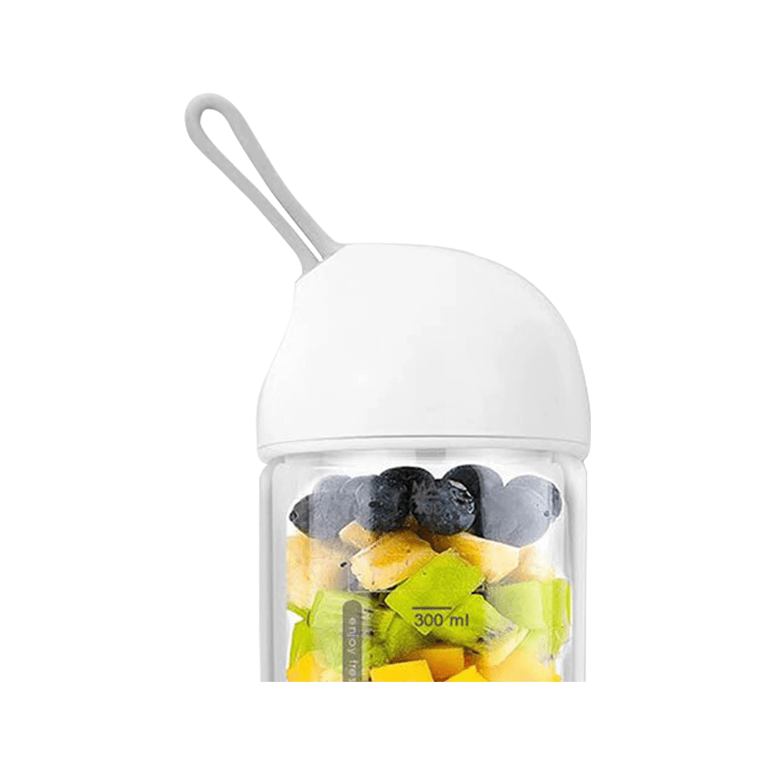 2 Sansai 400ml 22.5cm Portable Micro Usb Rechargeable To-go Glass Blender - White, 2 of 3