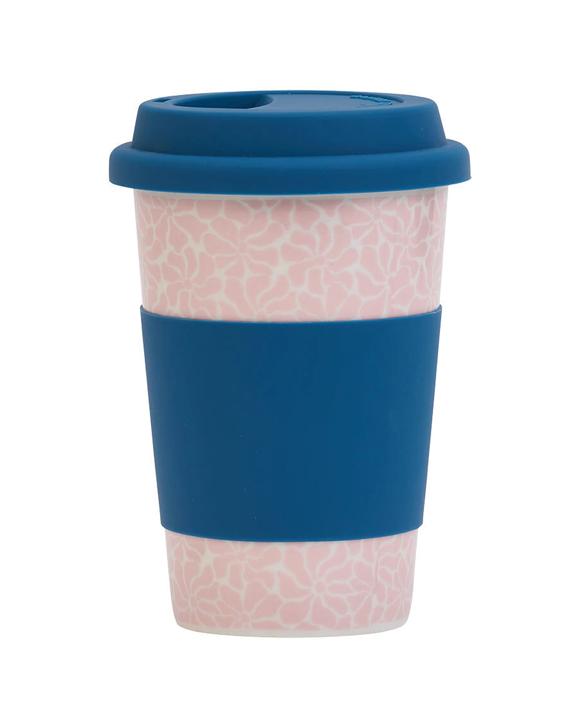 Annabel Trends Ceramic Travel Care Cup Best Mum Dishwasher Safe 270ml - Blue