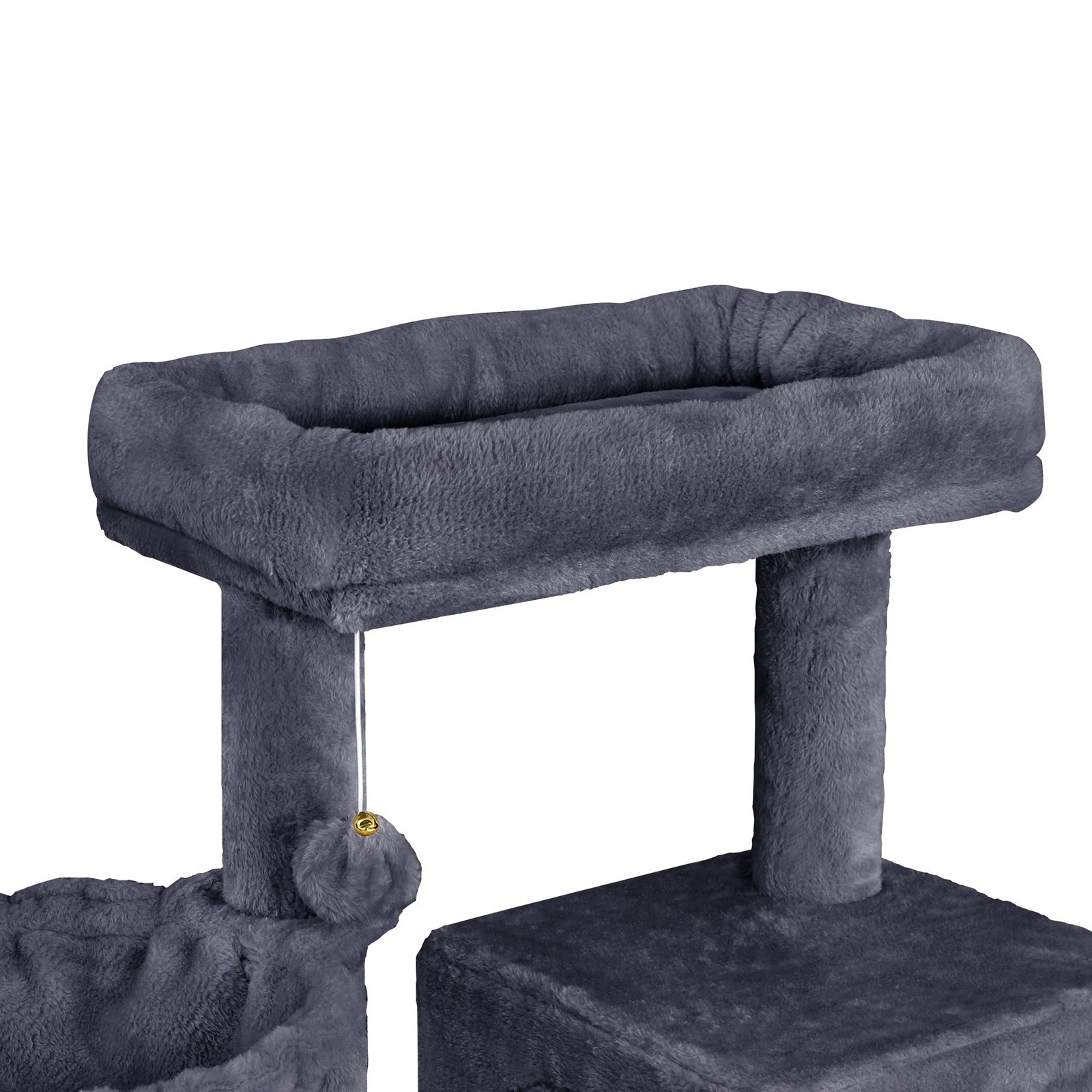 5 Beastie Cat Tree Scratching Post Scratcher Tower Condo House Furniture Wood 100cm - Grey, 5 of 7