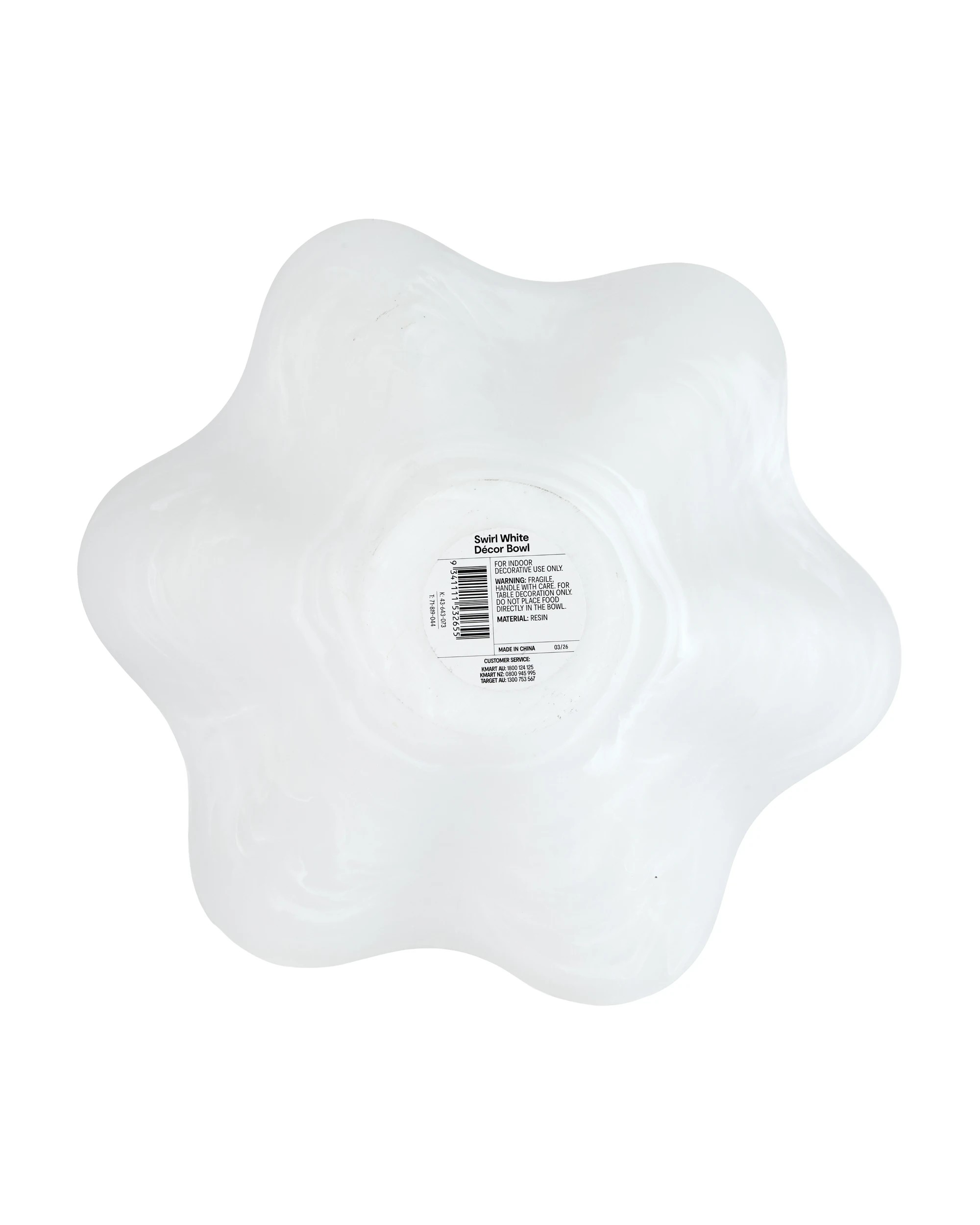 5 Swirl White Decor Bowl, 5 of 5