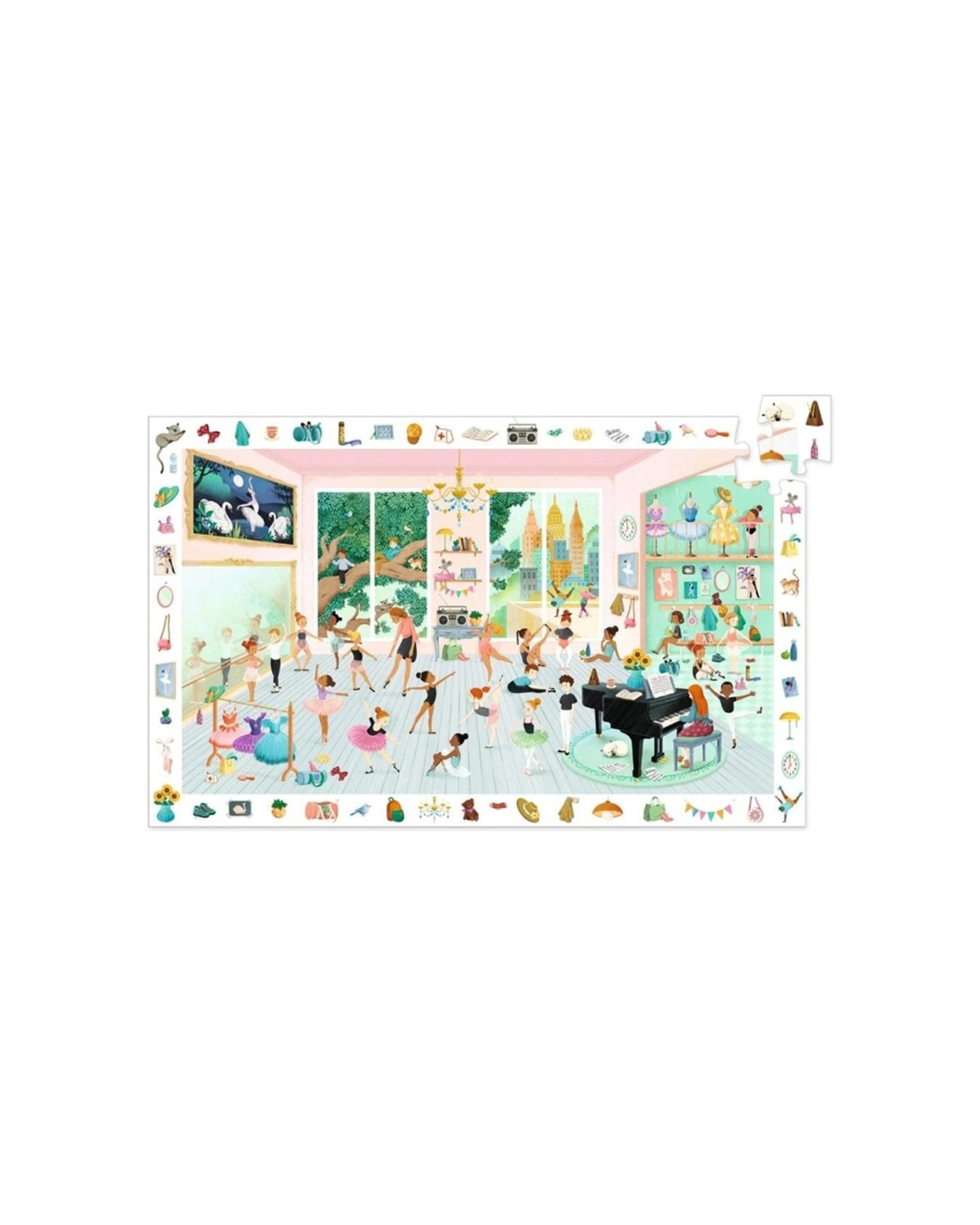 Djeco 100pc The Dance School Observation Puzzle Seek And Find Kids ...