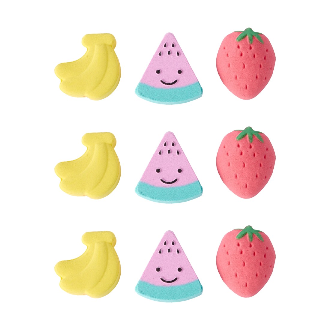 2 OXX Bodycare 9 Piece Multi Bath Fizzers - Watermelon, Banana and Strawberry Scented, 2 of 4