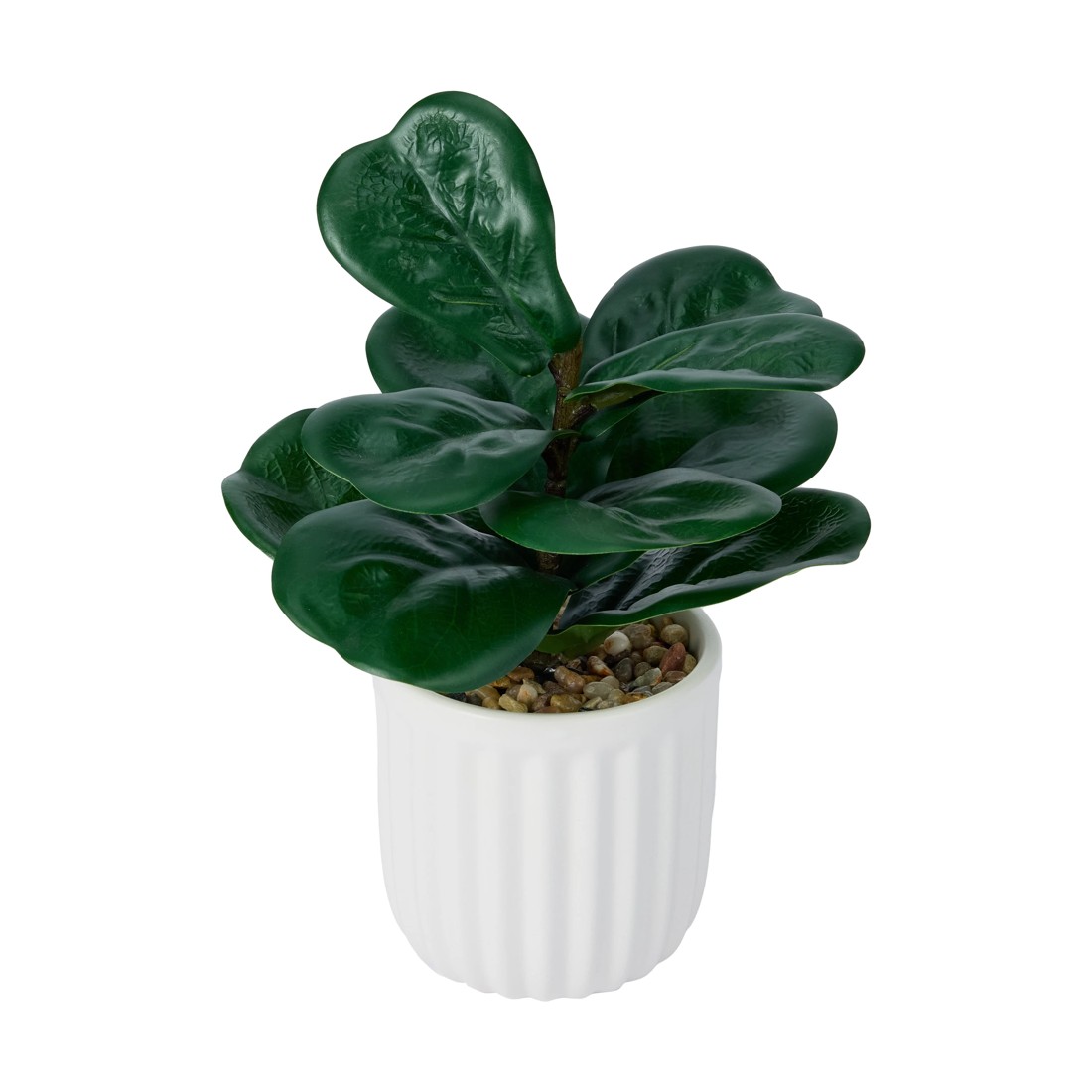 1 Artificial Mini Fiddle Leaf in Pot, 1 of 3