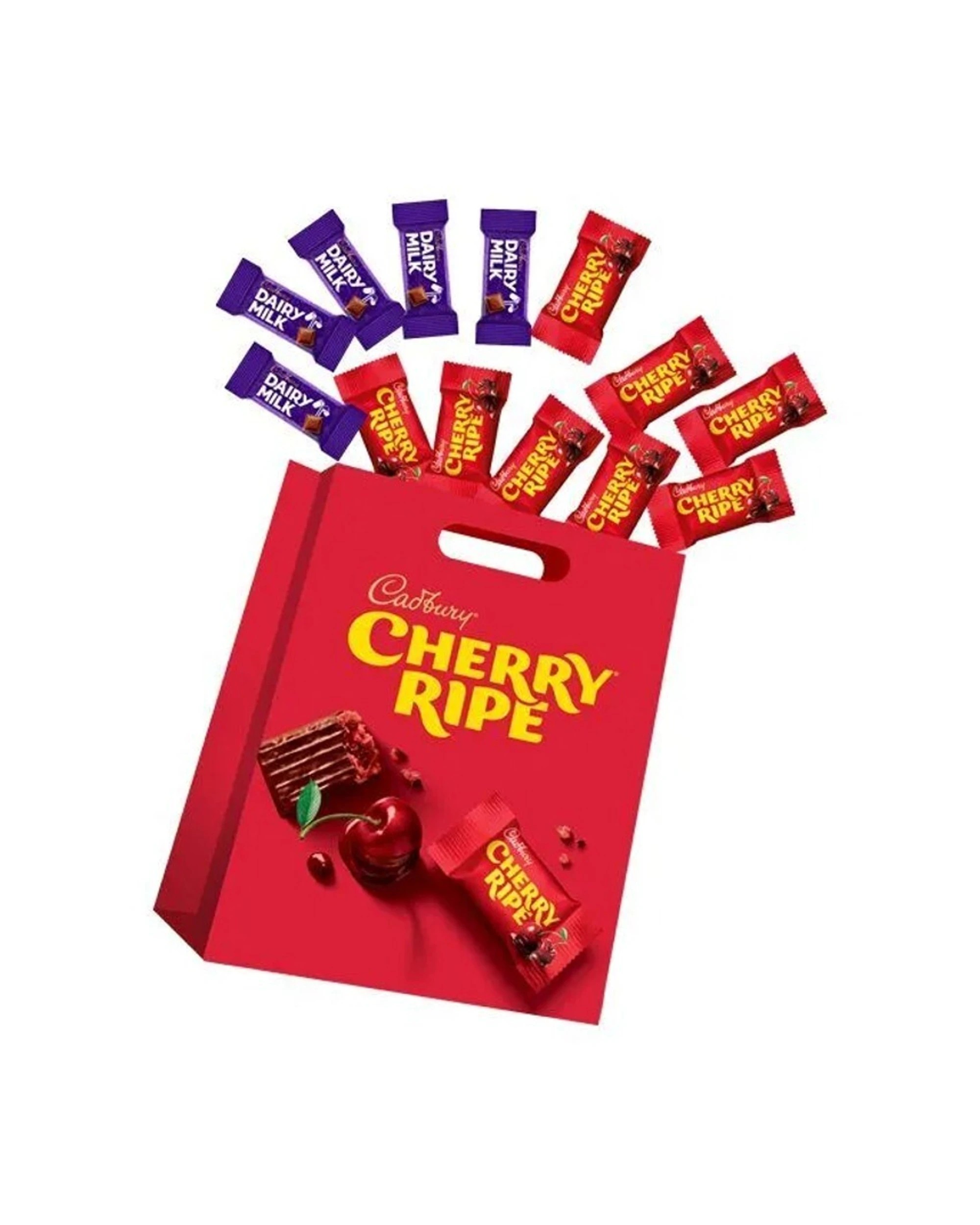 1 Cadbury Cherry Ripe Showbag With Bite Size Cherry Ripe & Dairy Milk Chocolates - Multi, 1 of 1