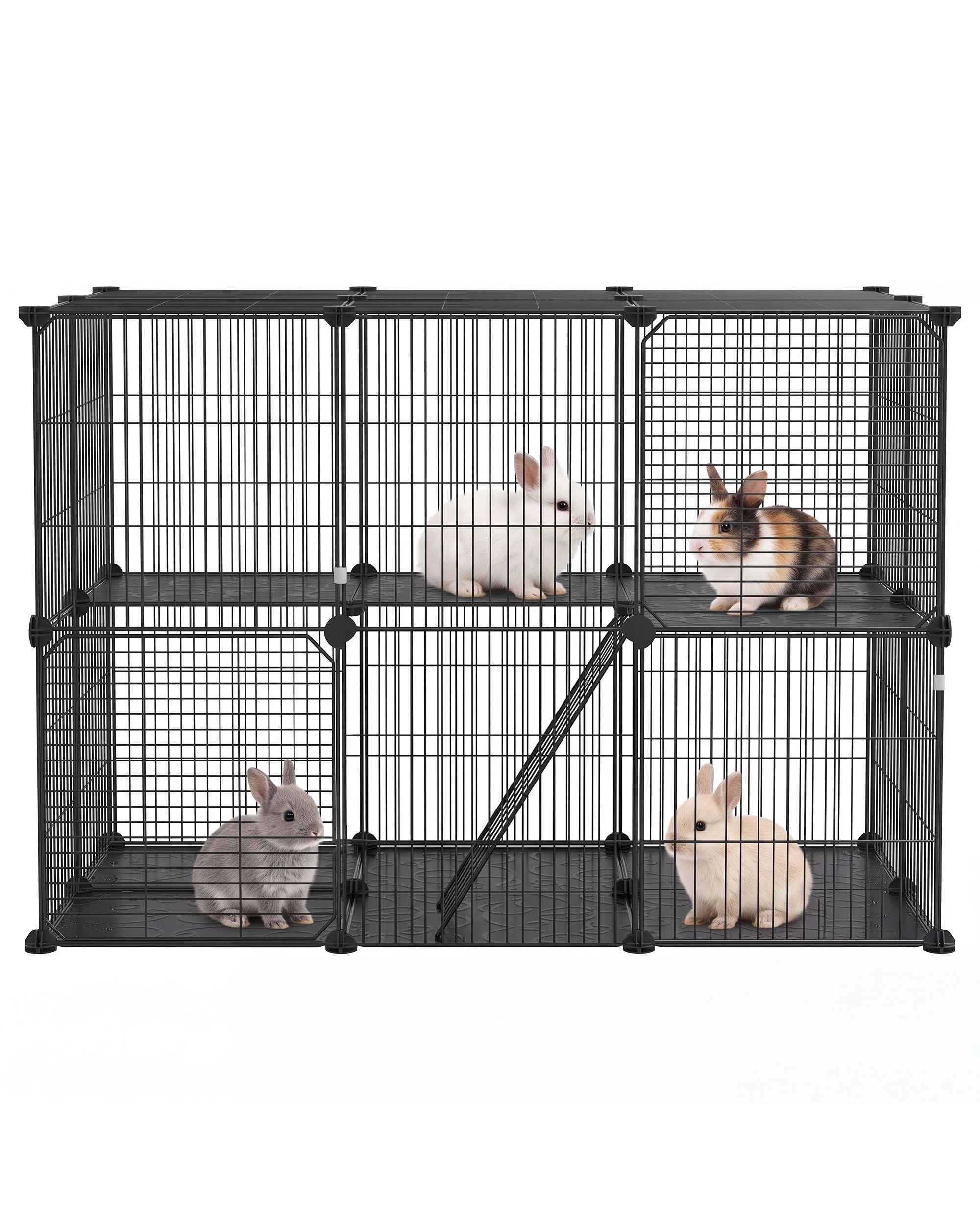 4 Advwin DIY Cat Cage Enclosure Pet Crate Rabbit Hutch Pet Scene Kitty Kennel, 4 of 8