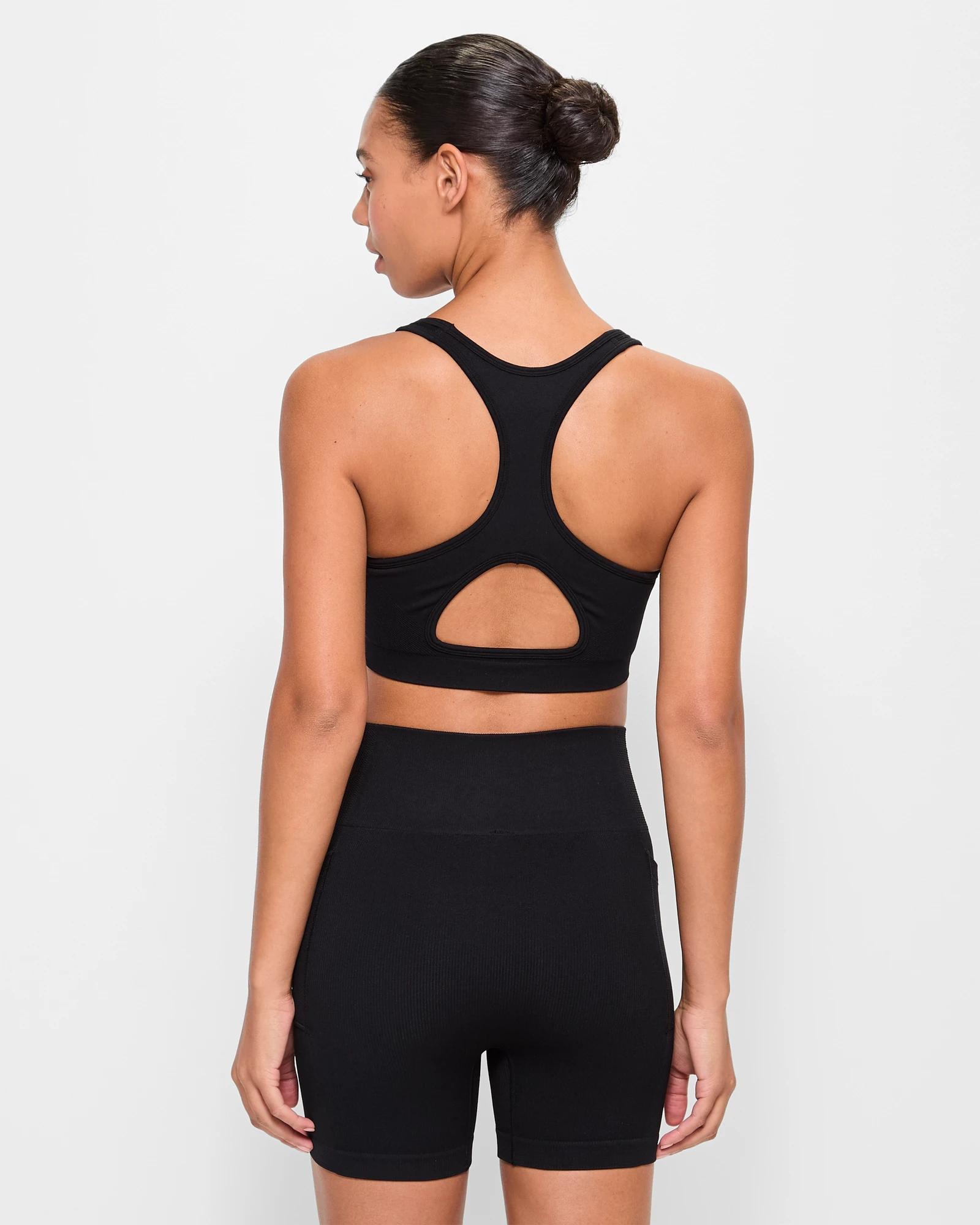 4 Target Active Harmony Strappy Seamfree Crop Top BLACK, 4 of 5