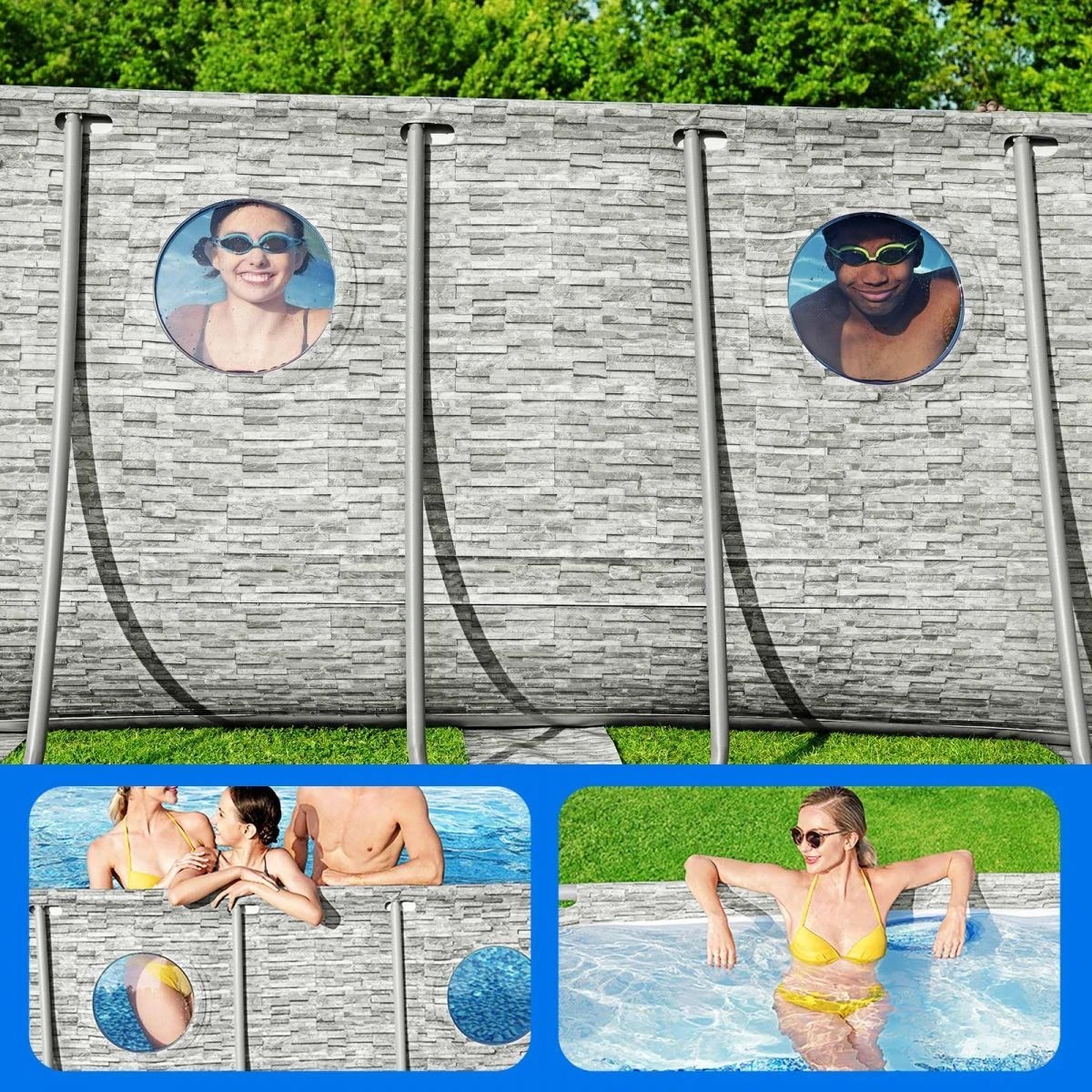 4 Bestway Steel Frame Above Ground Swimming Pool Filter Pump 5.49 x 2.74 x 1.22M, 4 of 6