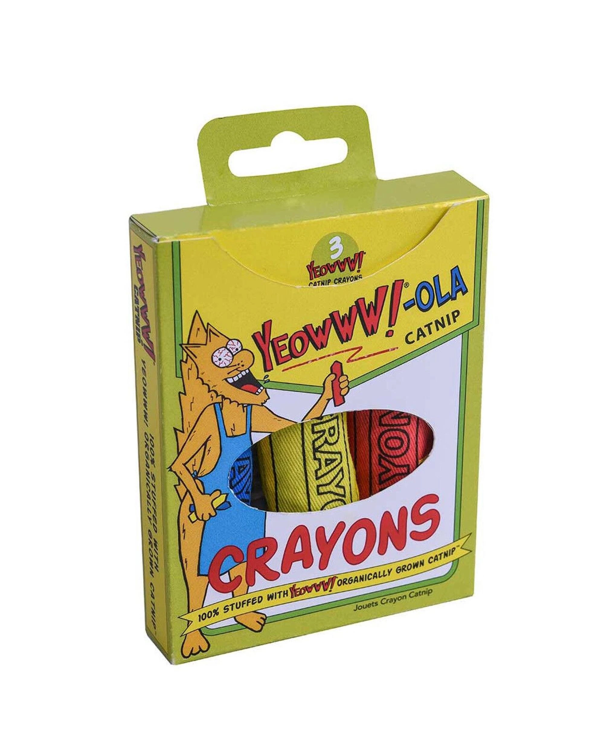 3 Yeowww Ola Catnip Crayons Durable Cotton Twill Pet Cat Toy 6 Pack, 3 of 4