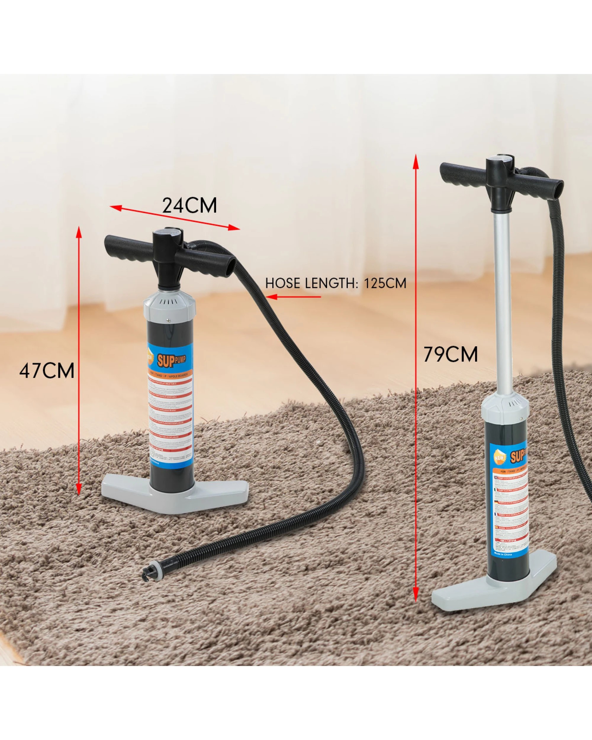2 Kahuna Manual Hand SUP Pump for Air Tracks Inflatable Mattresses, 2 of 5