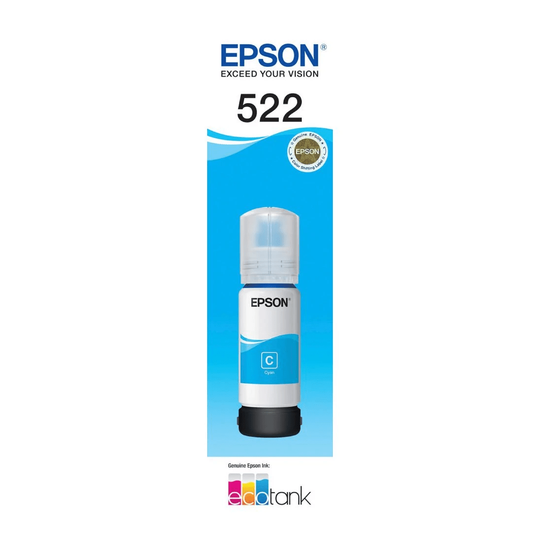 1 Epson 522 Ink Bottle Cyan, 1 of 1