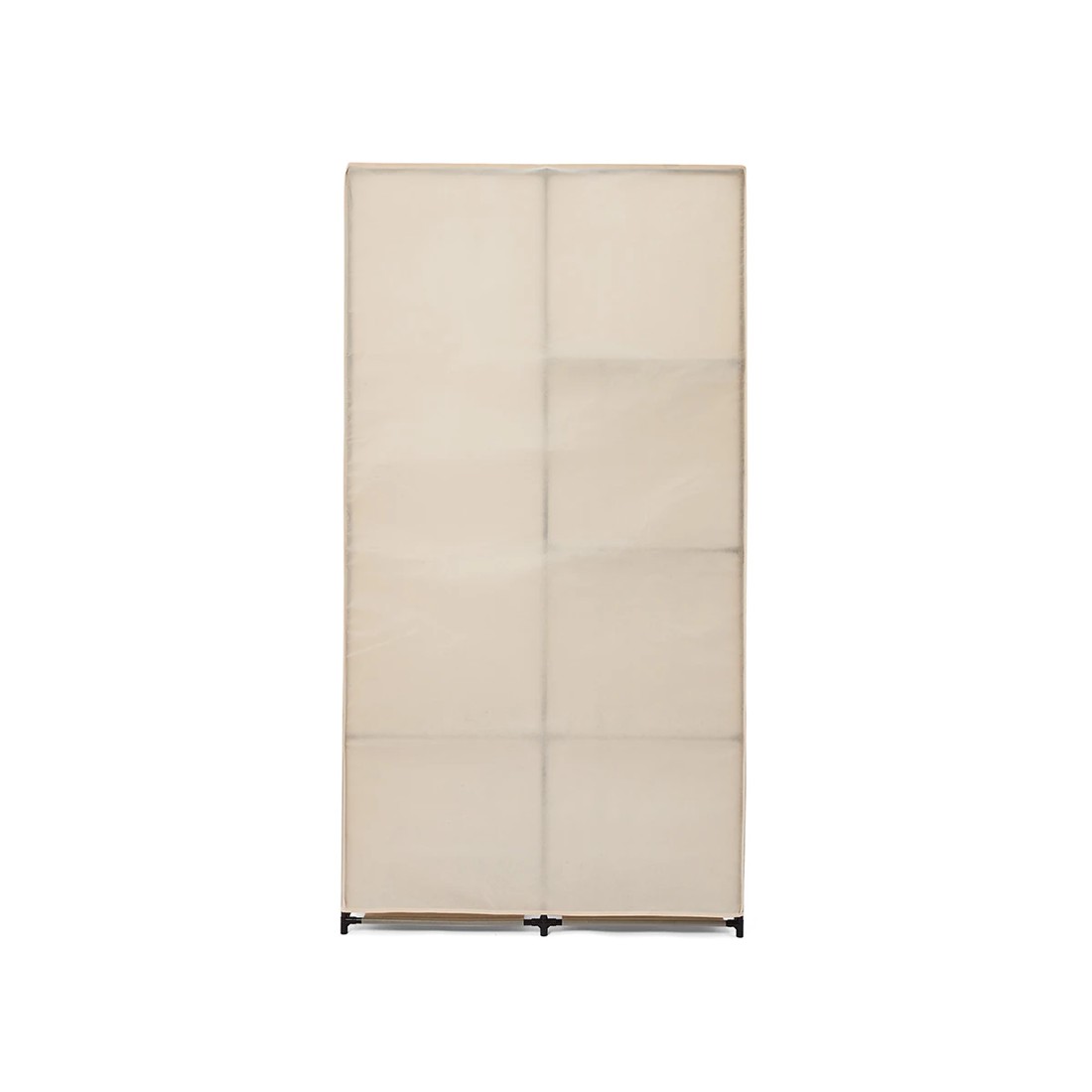 8 Linen Look Covered Wardrobe - Beige, 8 of 9
