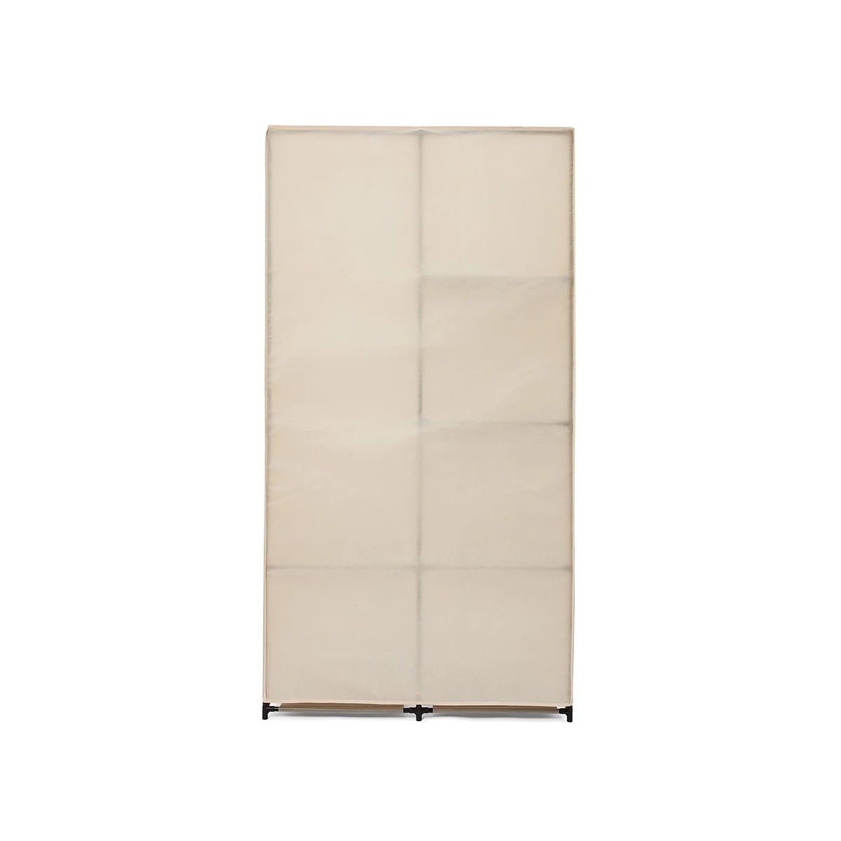 9 Linen Look Covered Wardrobe - Beige, 9 of 10