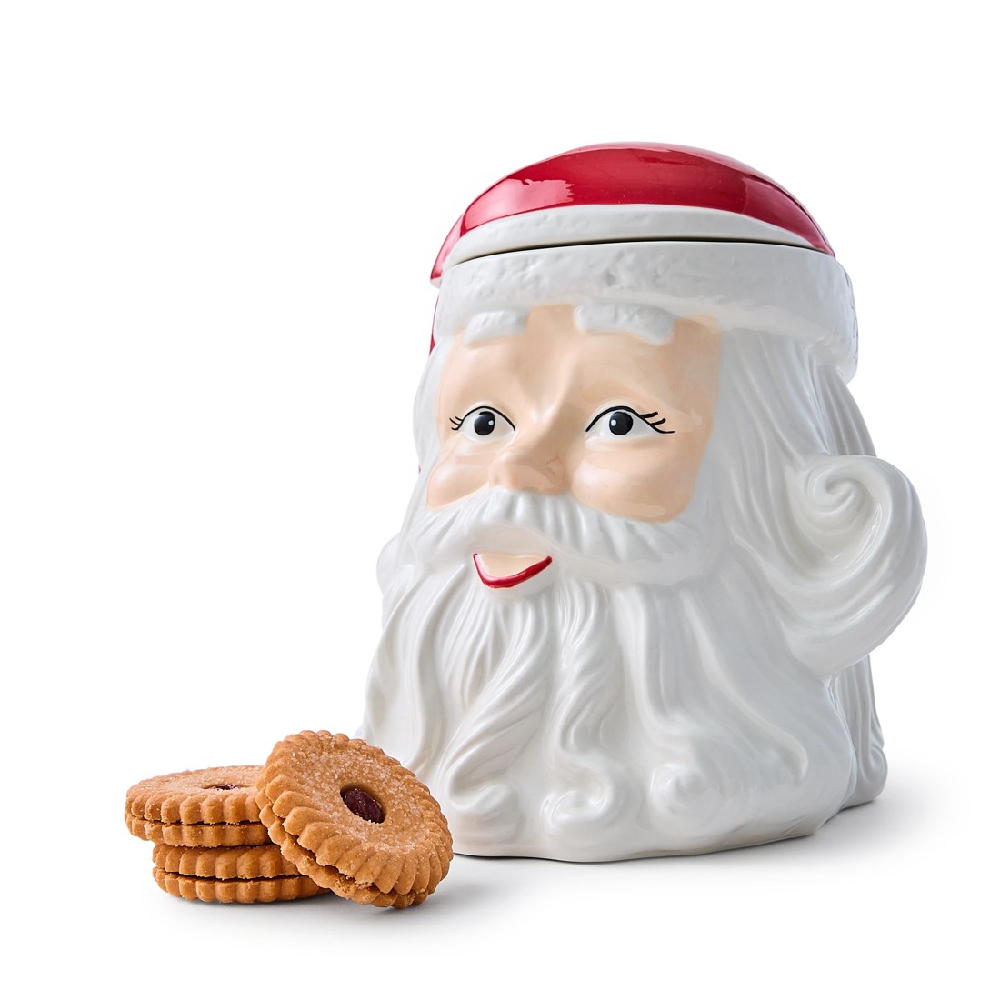 1 Santa Cookie Jar, 1 of 9