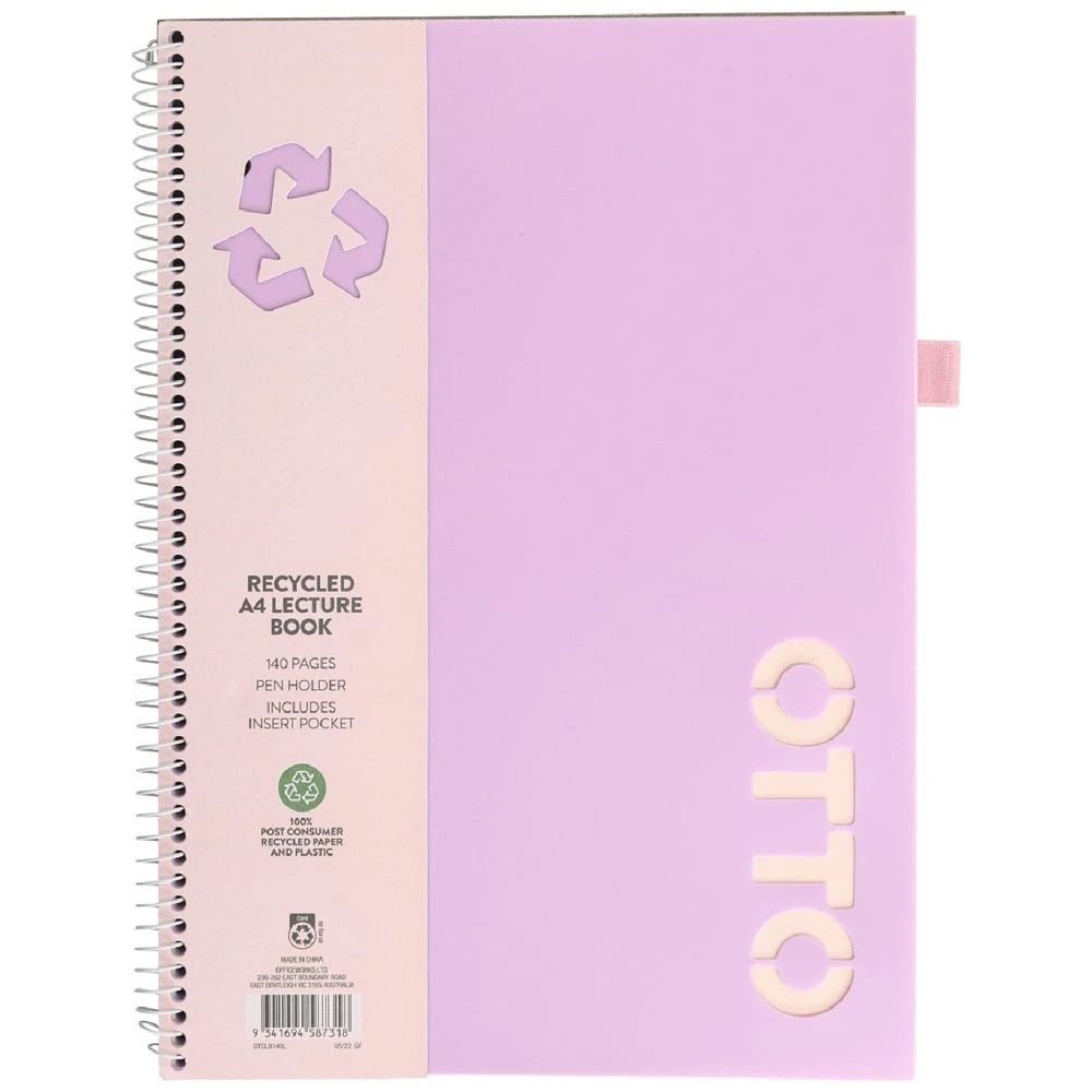 1 Otto A4 Lecture Book 140 Pages Lilac, 1 of 5