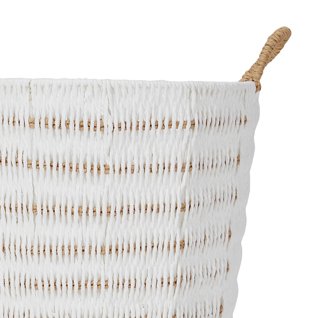 4 Round Paper Rope Round Basket - White, 4 of 7