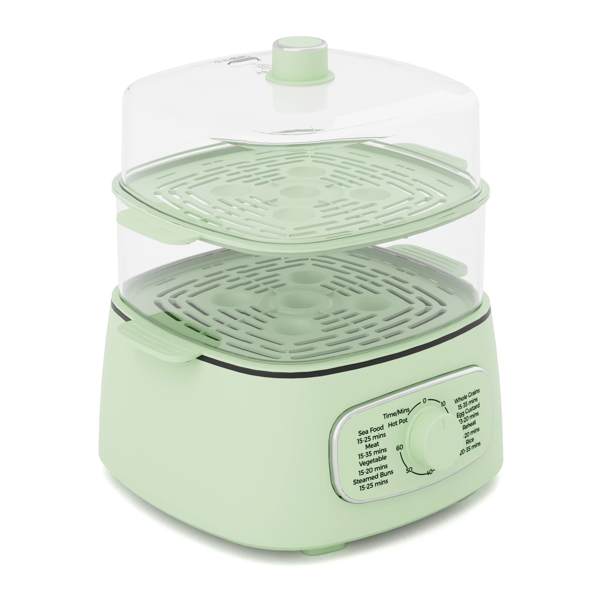 3 Yopower Electric Food Steamer with Hotpot 12L - Green, 3 of 3