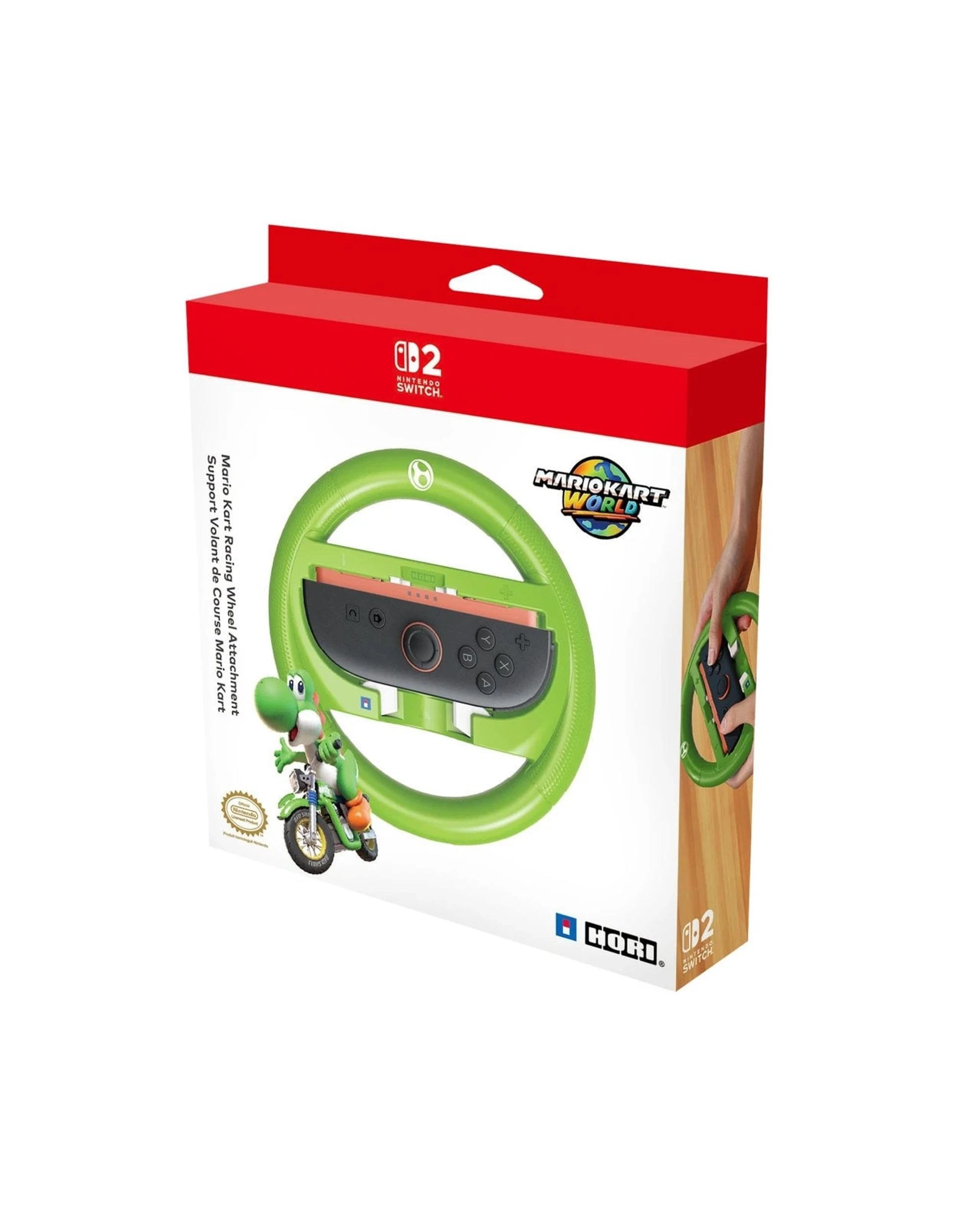 7 HORI Mario Kart Racing Wheel Attachment - Yoshi -  for Nintendo Switch 2 - Multi, 7 of 7