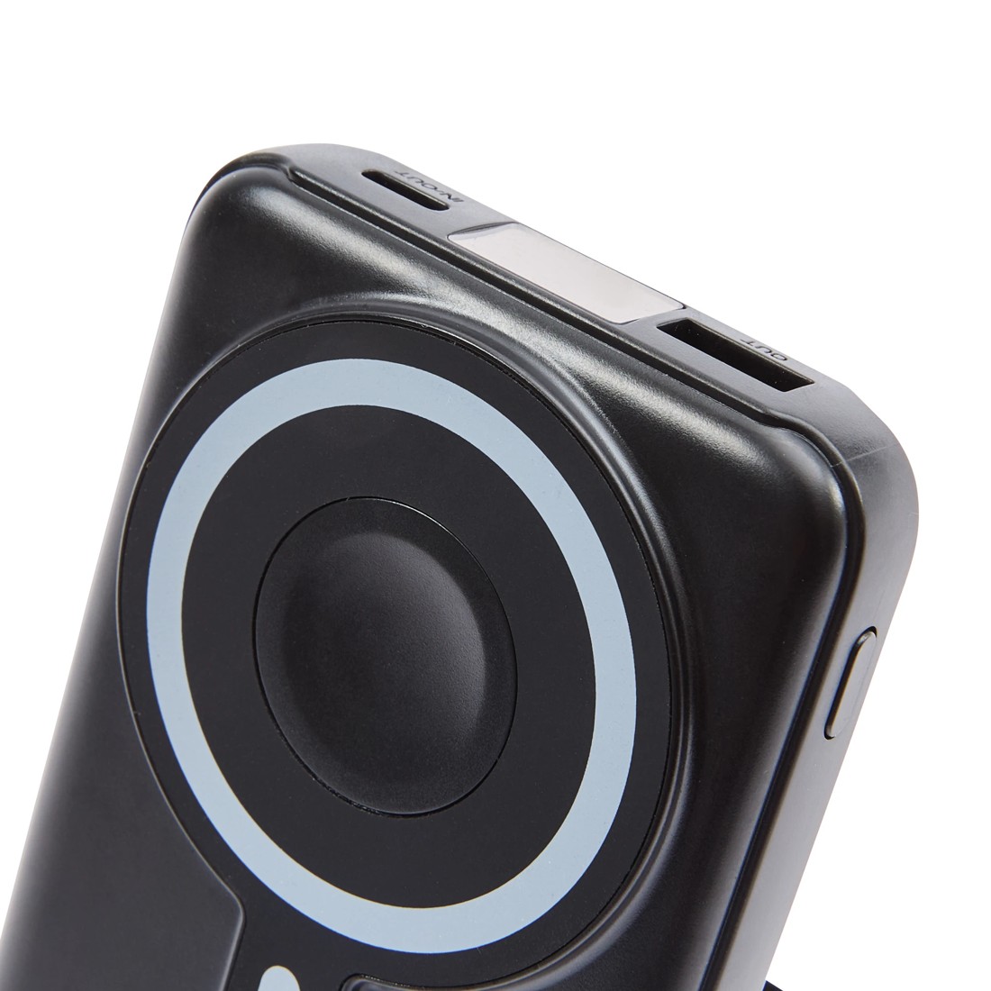 7 10000mAh Portable Charger with Stand - Black, 7 of 10