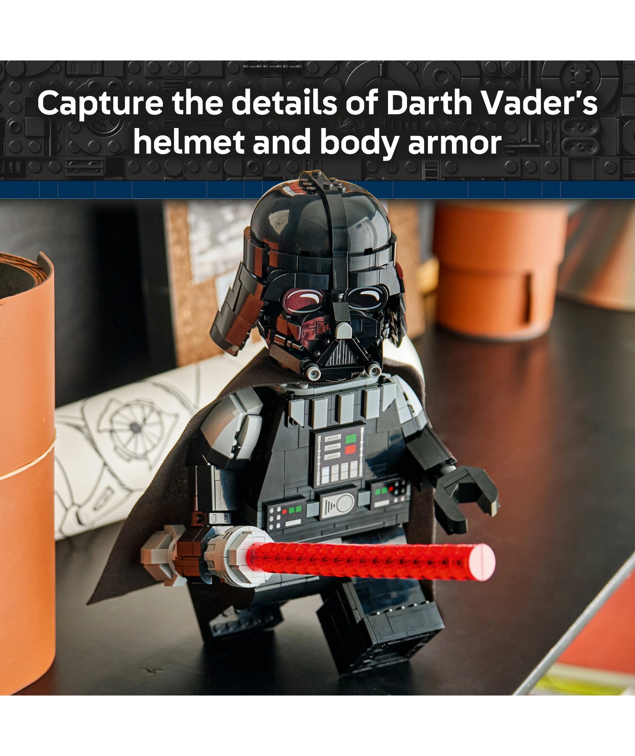 3 LEGO® Star Wars TM Up - Scaled Darth Vader™ Minifigure 75461 - Multi, 3 of 10