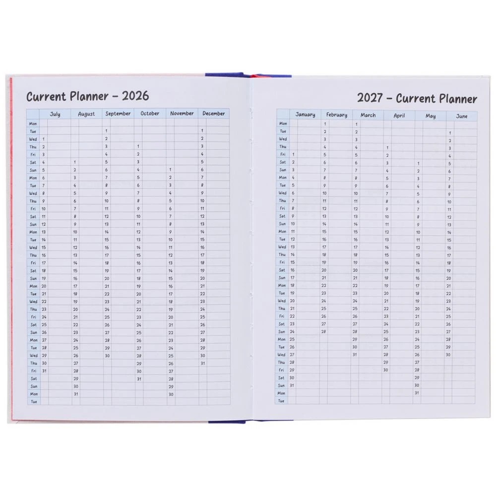 3 Peanuts Snoopy A5 Week to View FY2026/2027 Diary, 3 of 5
