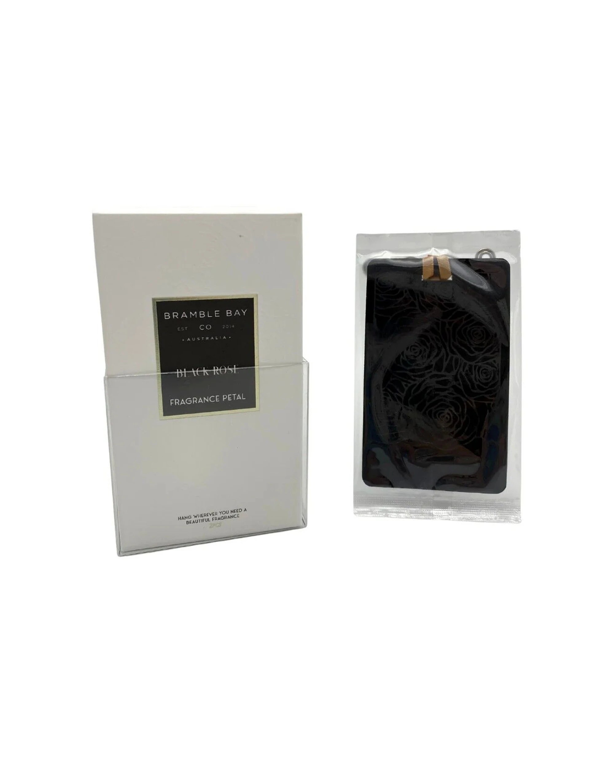2 Bramble Bay 2x 2pc Fragrance Petal Car Air Freshener Rose Musk & Vanilla - Black, 2 of 4