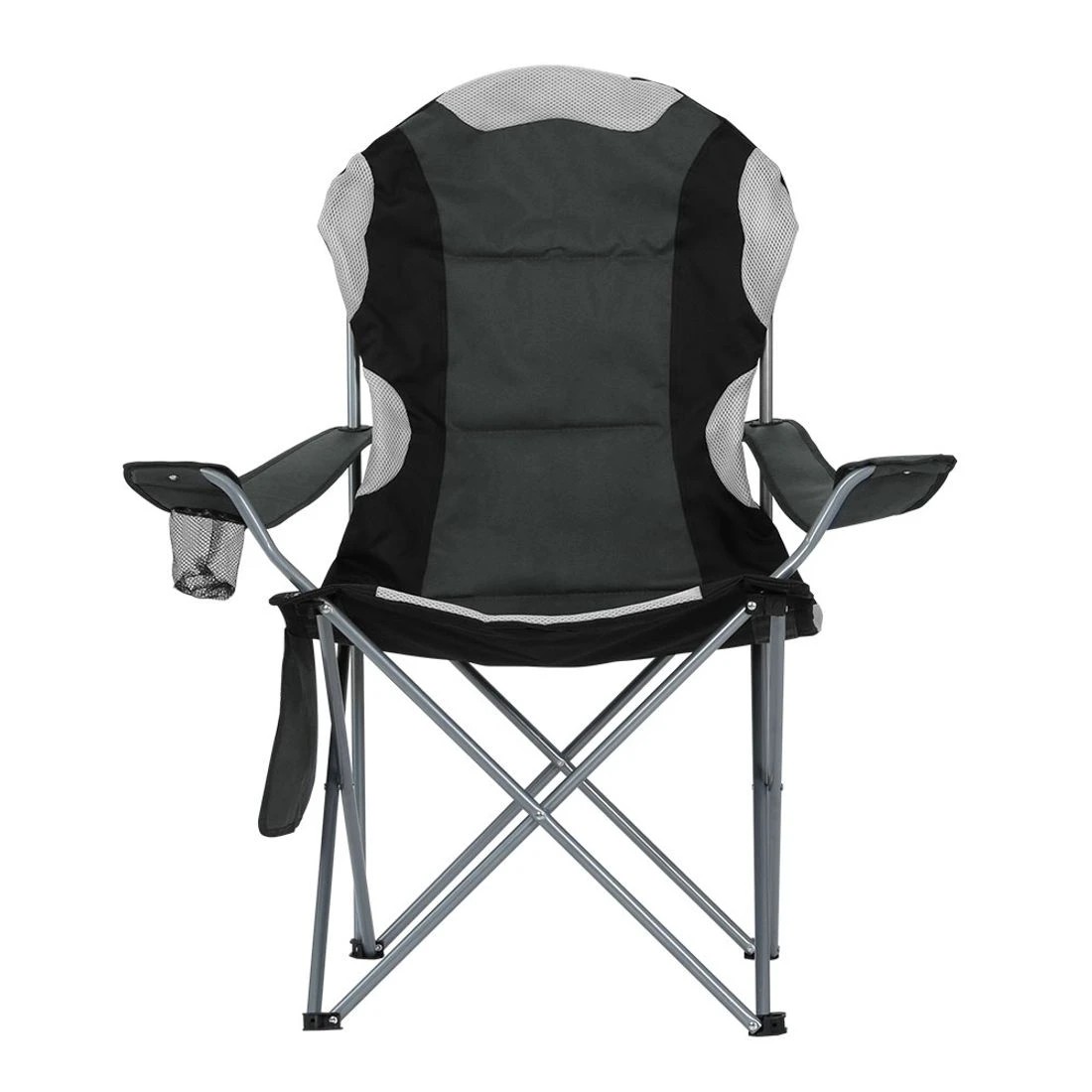 3 Weisshorn Camping Folding Chair Portable Outdoor Hiking Fishing Picnic 2pcs - Grey, 3 of 6